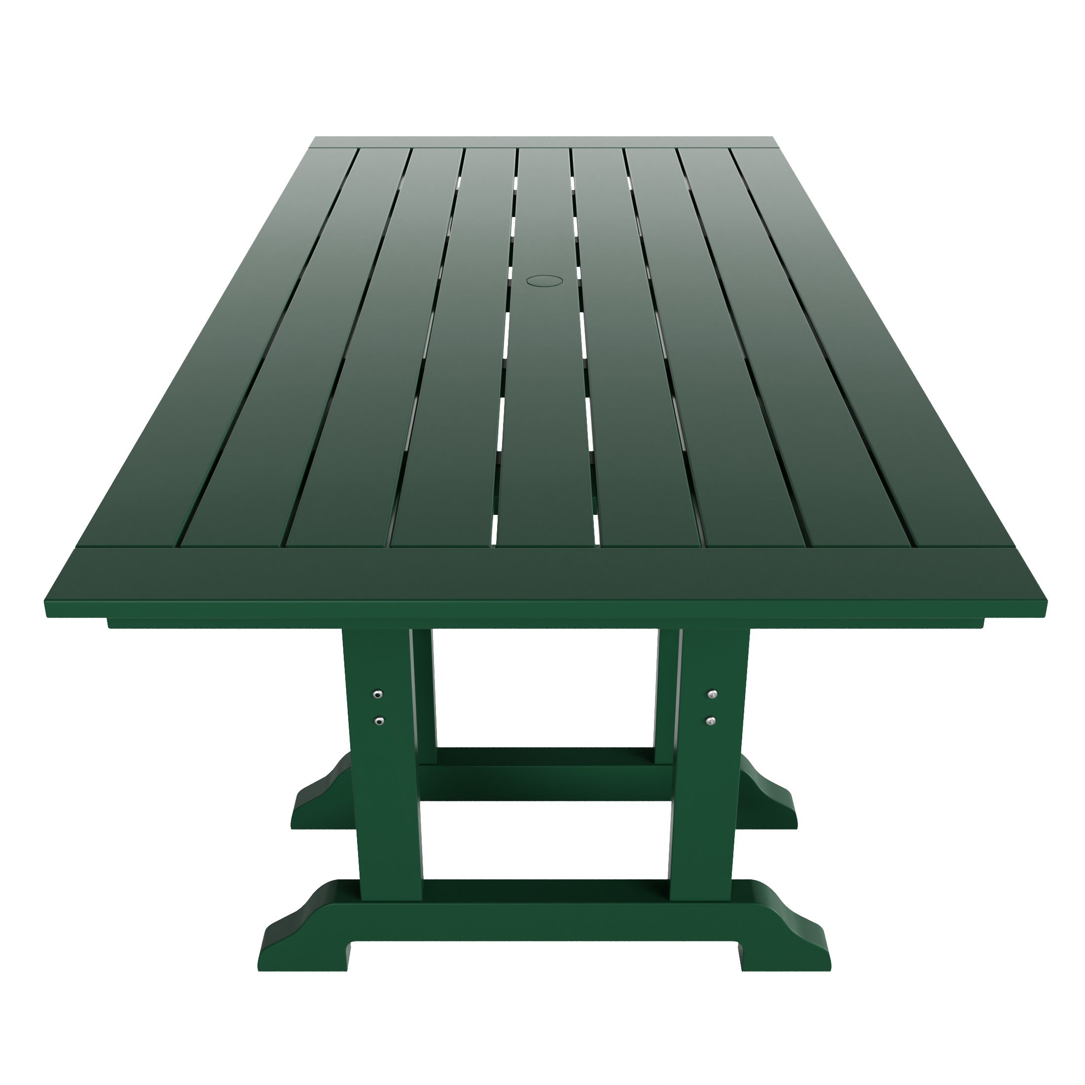 Paradise 7-Piece HDPE Rectangular Patio Dining Table Set with Foldable Chairs