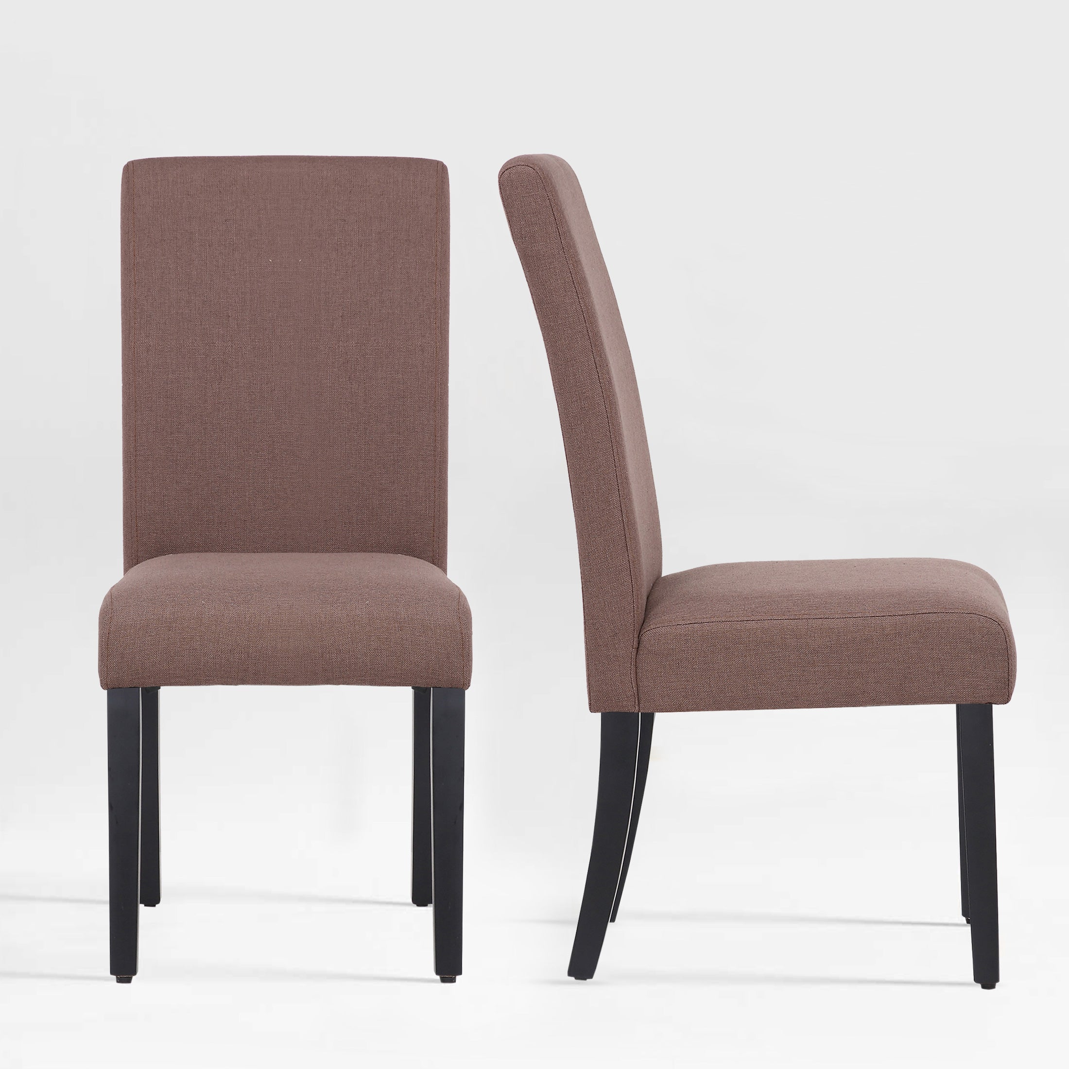 Adison Linen fabric tufted upholstered dining chairs ( 2 piece set )