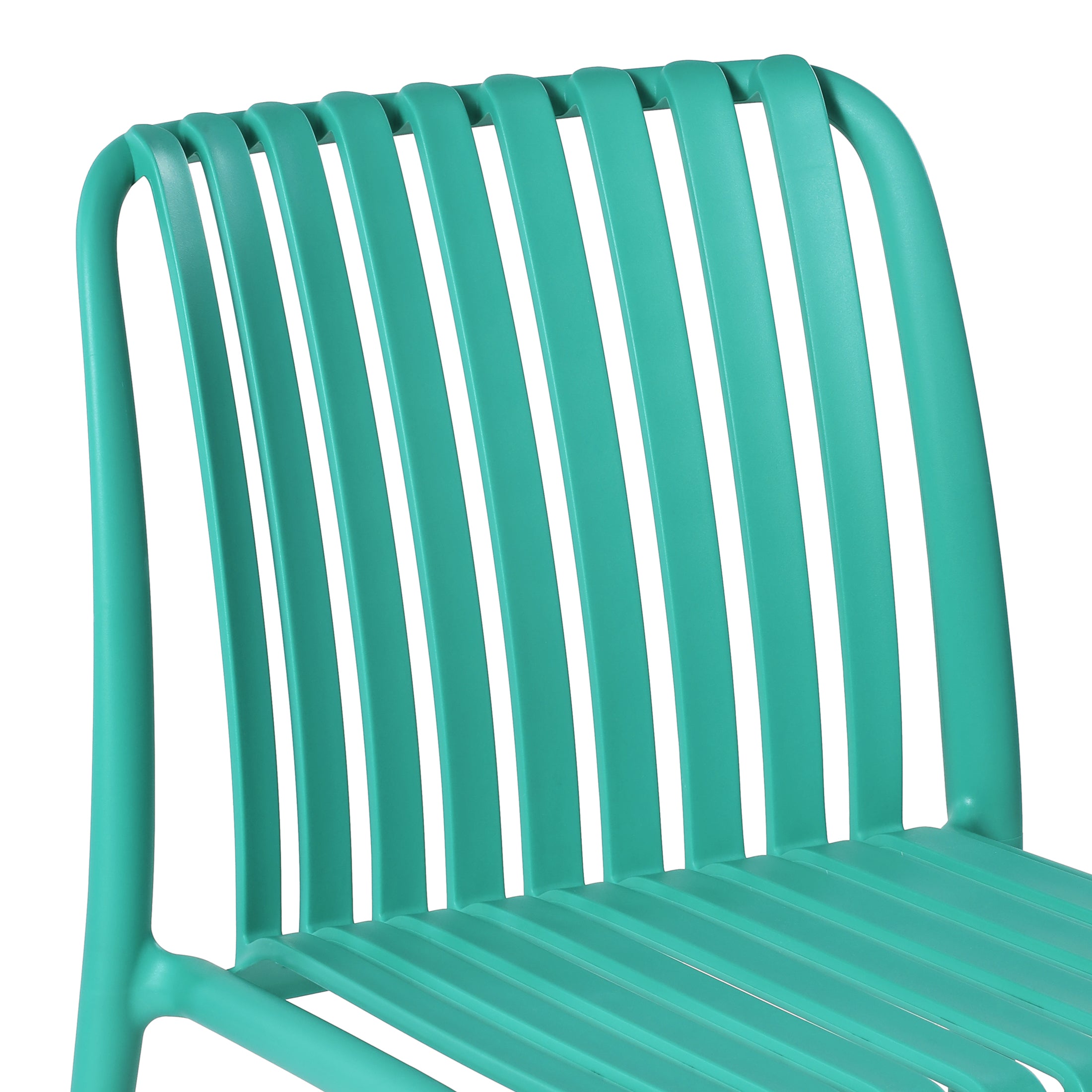 Sunshine Outdoor Stackable Polypropylene Plastic Dining Side Chairs (Set of 2)