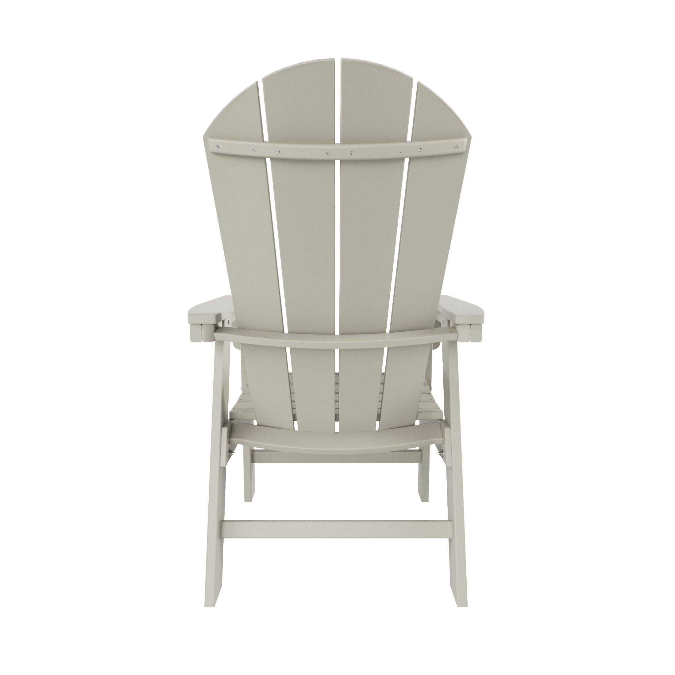 Paradise Outdoor Patio HDPE Plastic Adirondack Dining Chair