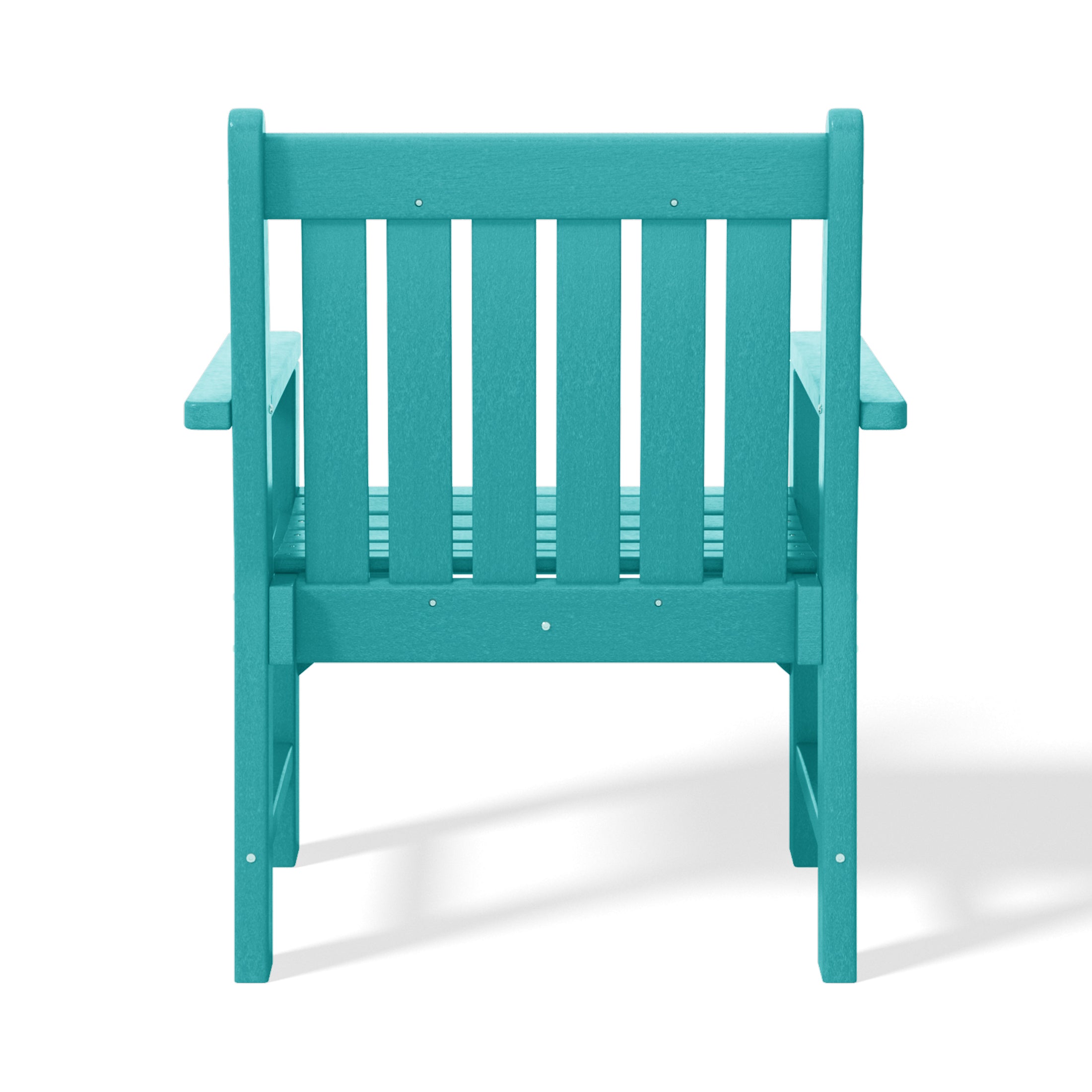Paradise Outdoor Patio 3-Piece HDPE Adirondack Garden Chairs with Square Adirondack Side Table Set