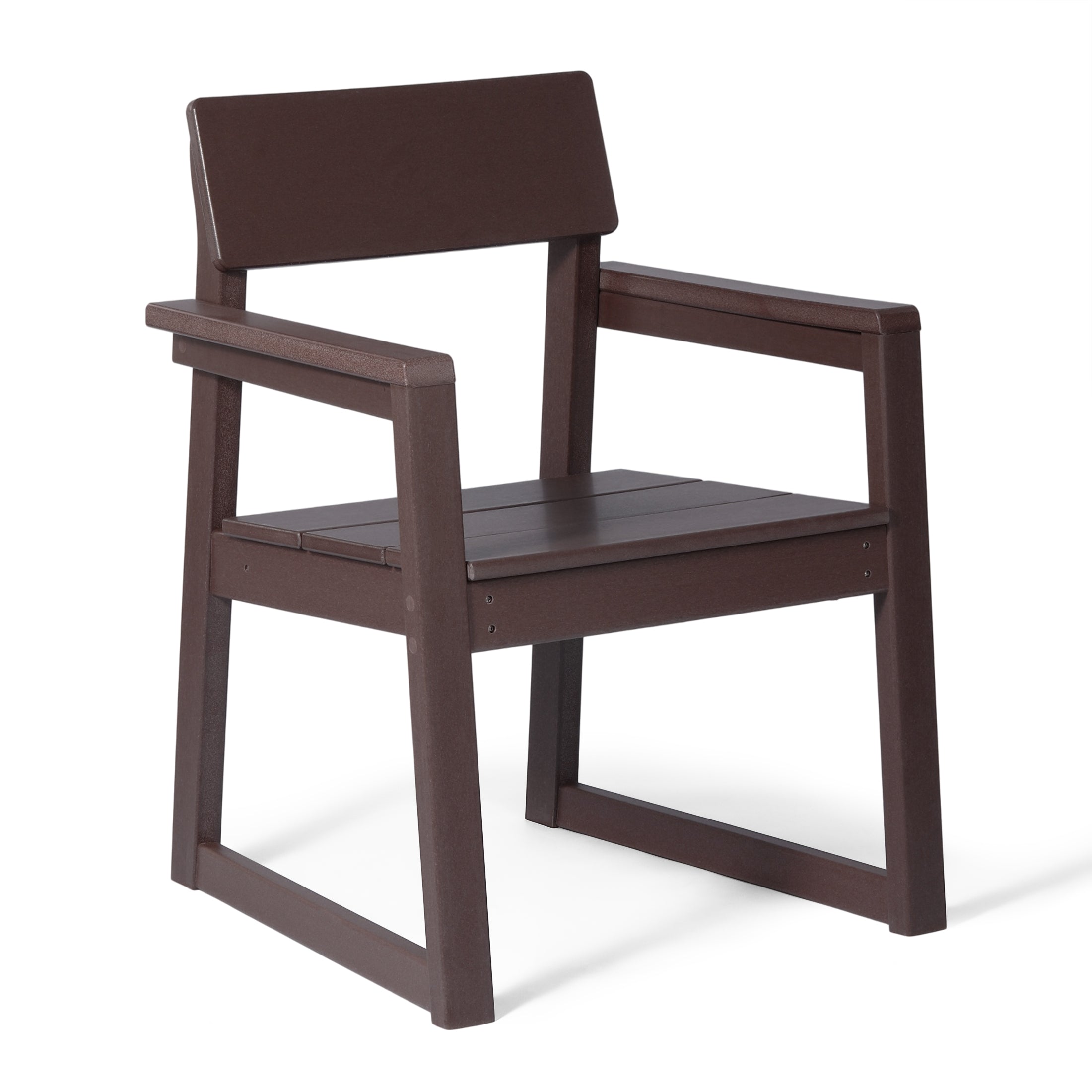 Cambria Modern HDPE Outdoor Patio Dining Arm Chairs (Set of 2)
