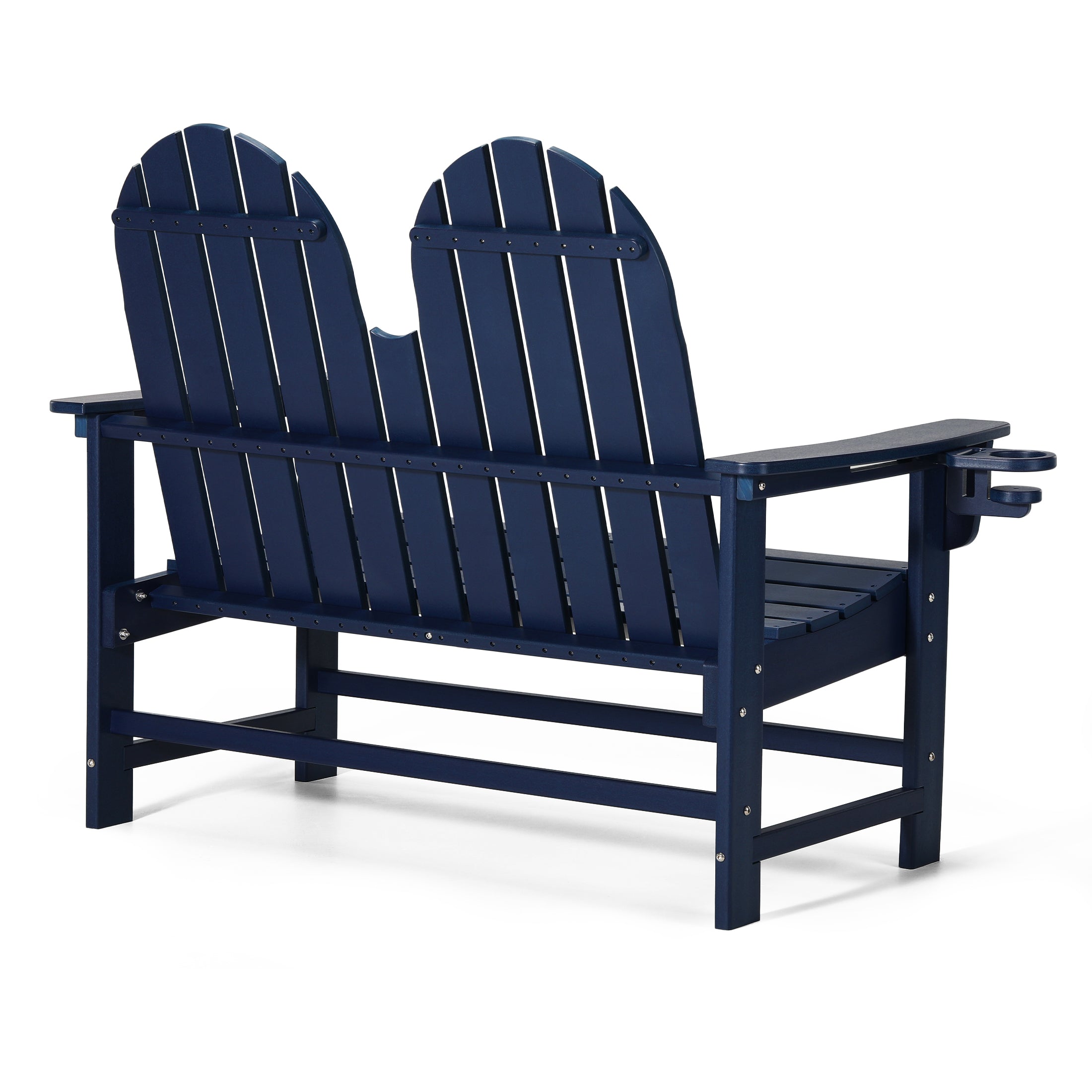 Savannah Outdoor Patio 49" HDPE Adirondack Garden Bench