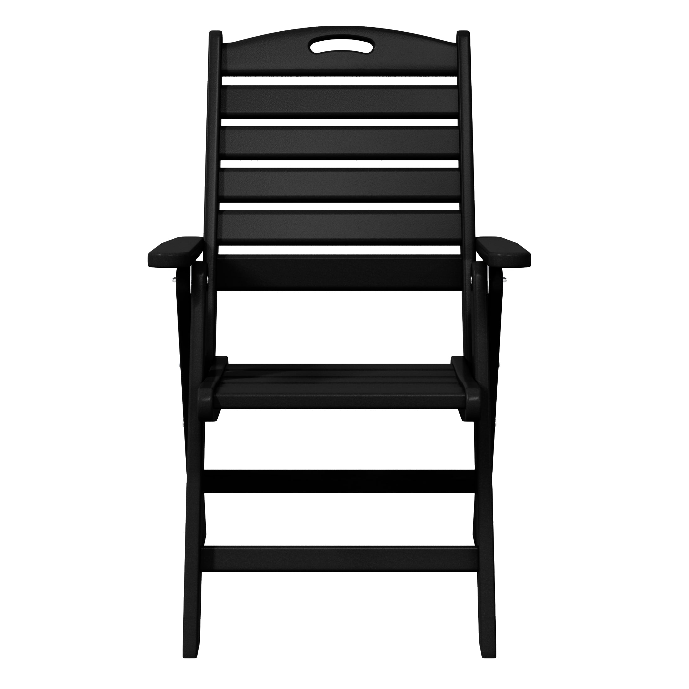 Cayman HDPE Adjustable Highback Folding Outdoor Patio Dining Chairs Set of 2