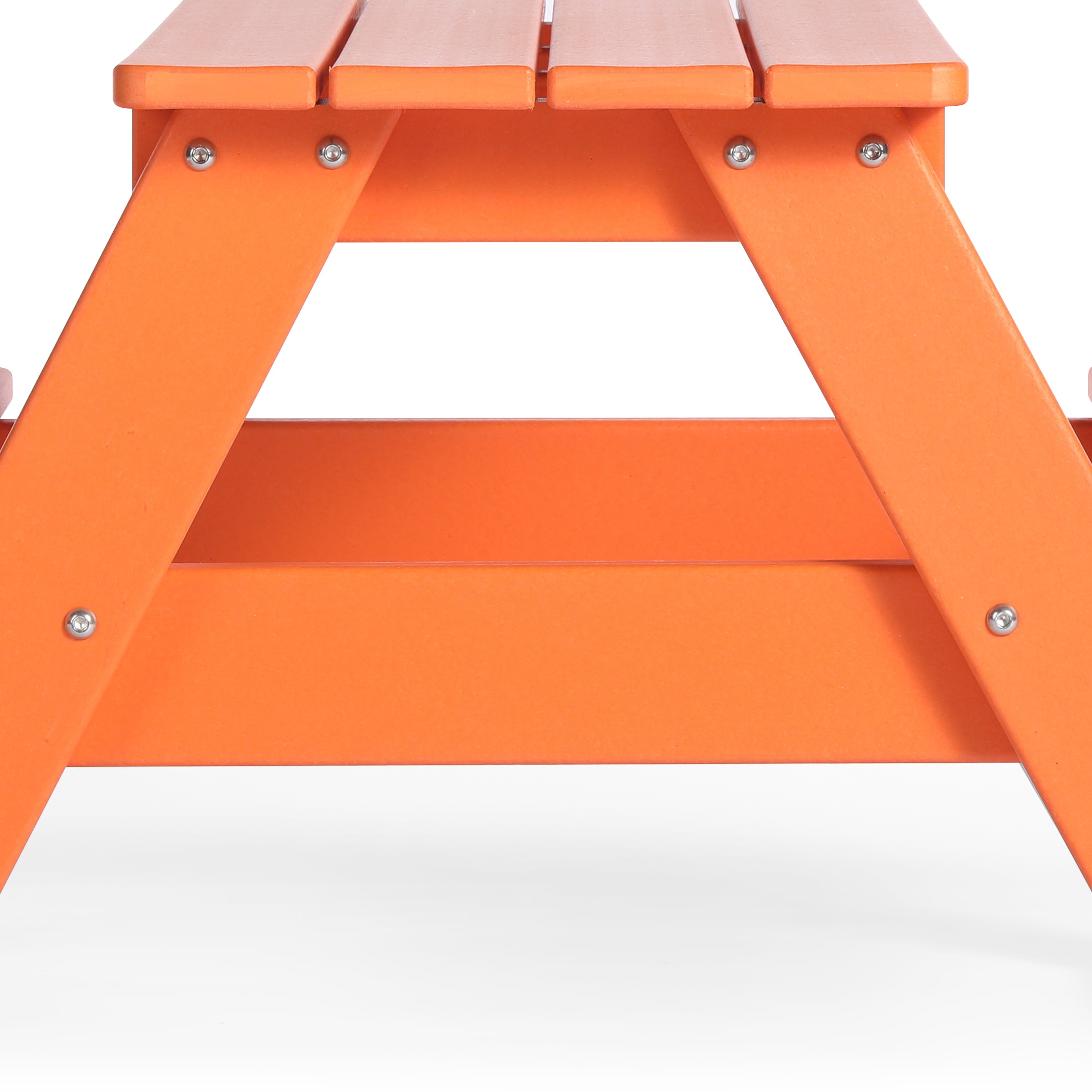 Paradise Outdoor Patio Kids HDPE Plastic Picnic Bench Table