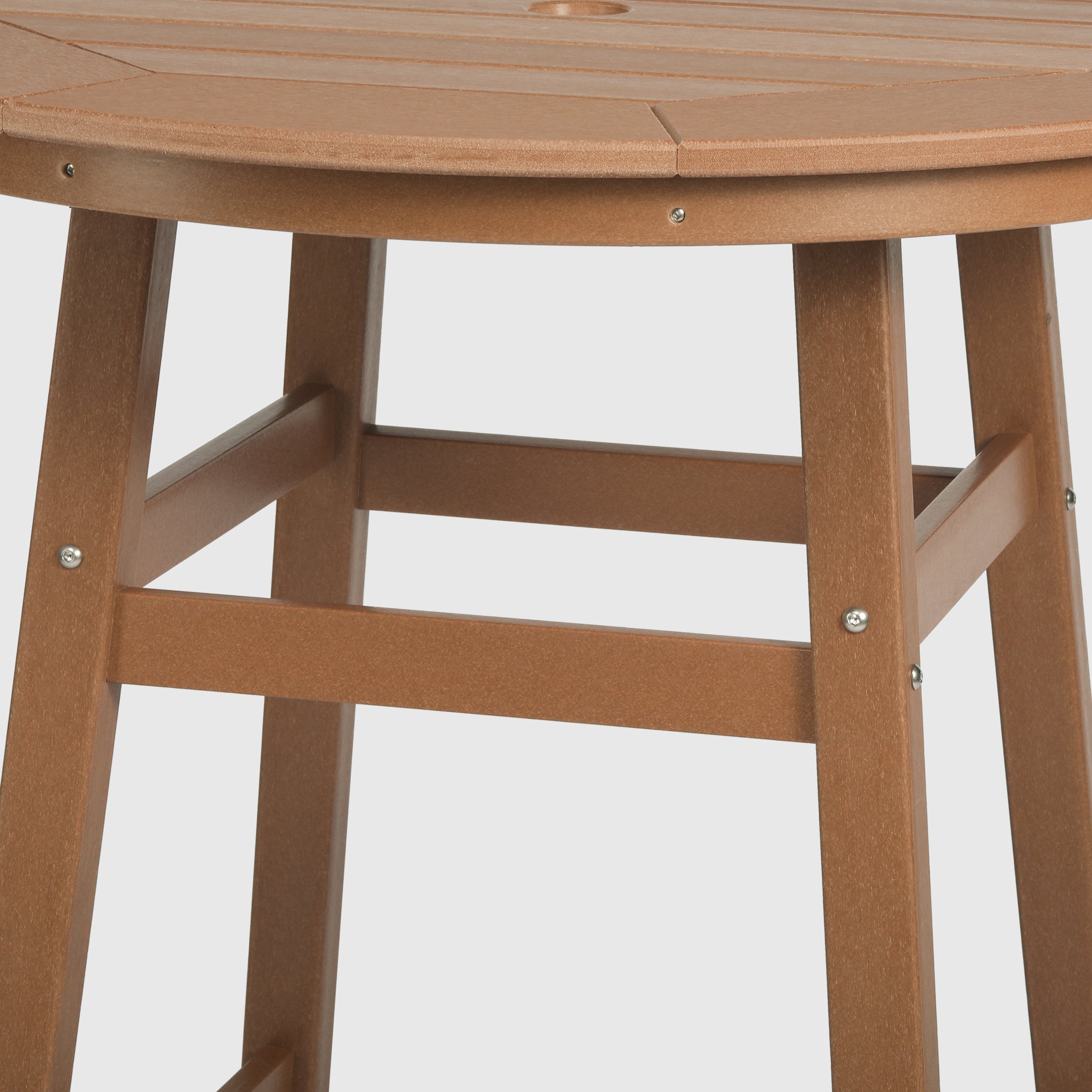 Paradise Outdoor 35" HDPE Round Patio Counter Height Bar Table