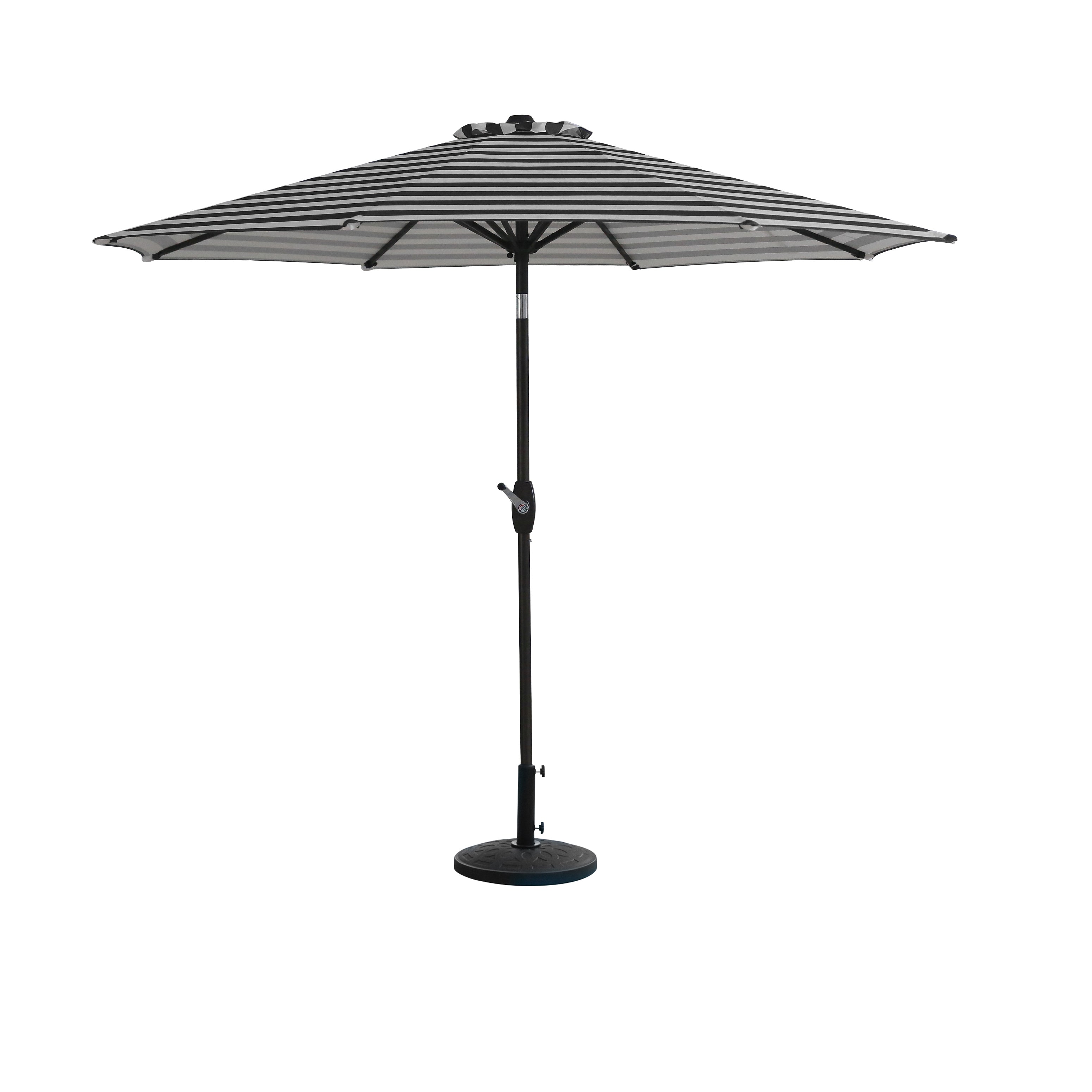 Cabana 9 ft. Patio Table Umbrella with tilt, crank features and free standing weight base kit