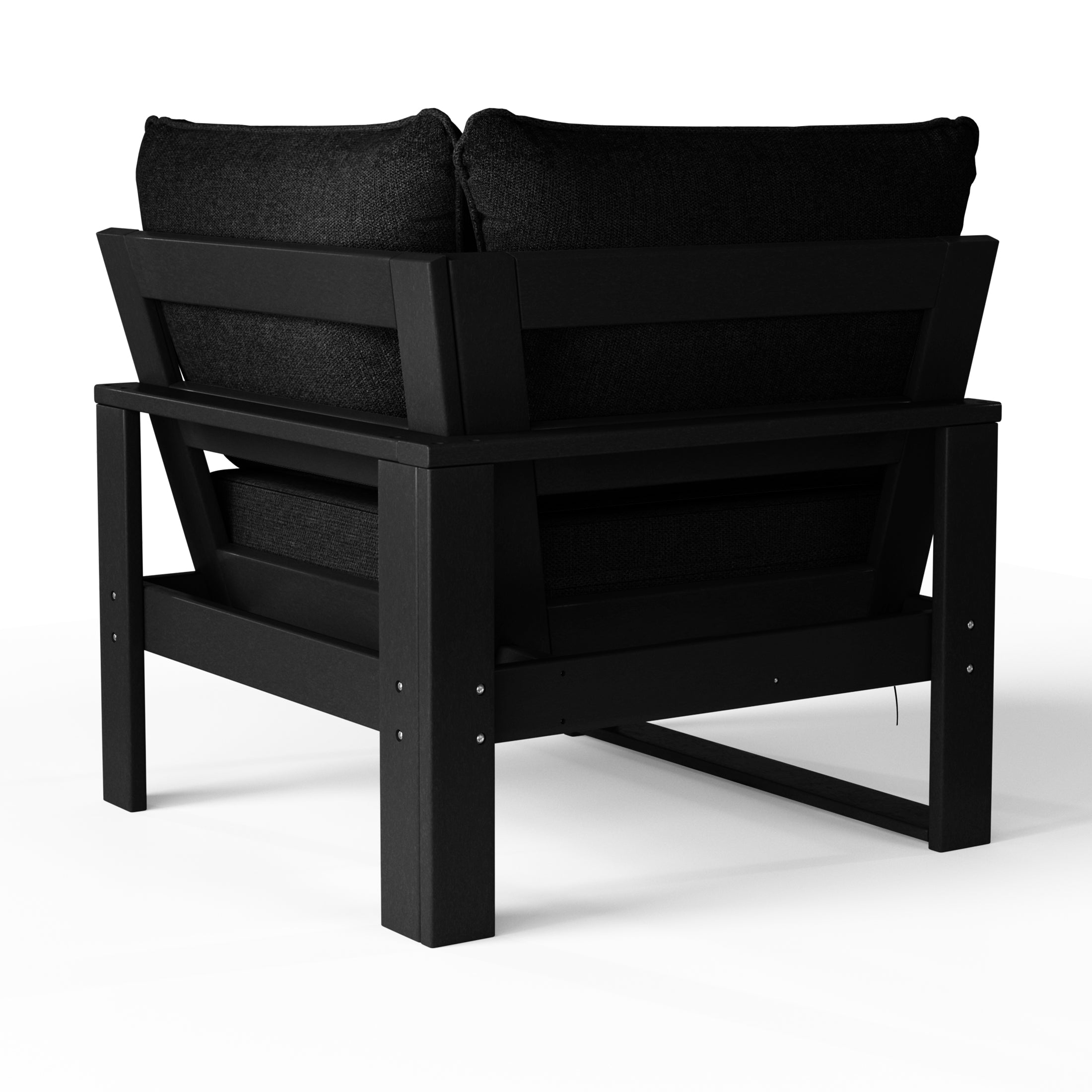 Rockaway Outdoor HDPE Sectional Corner Sofa Seat with Water-Proof Cushions