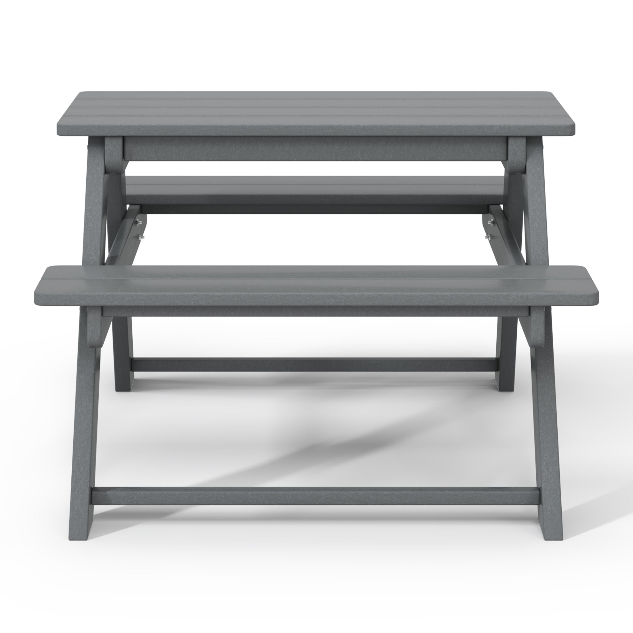 Paradise Outdoor Patio Kids HDPE Bench Picnic Table