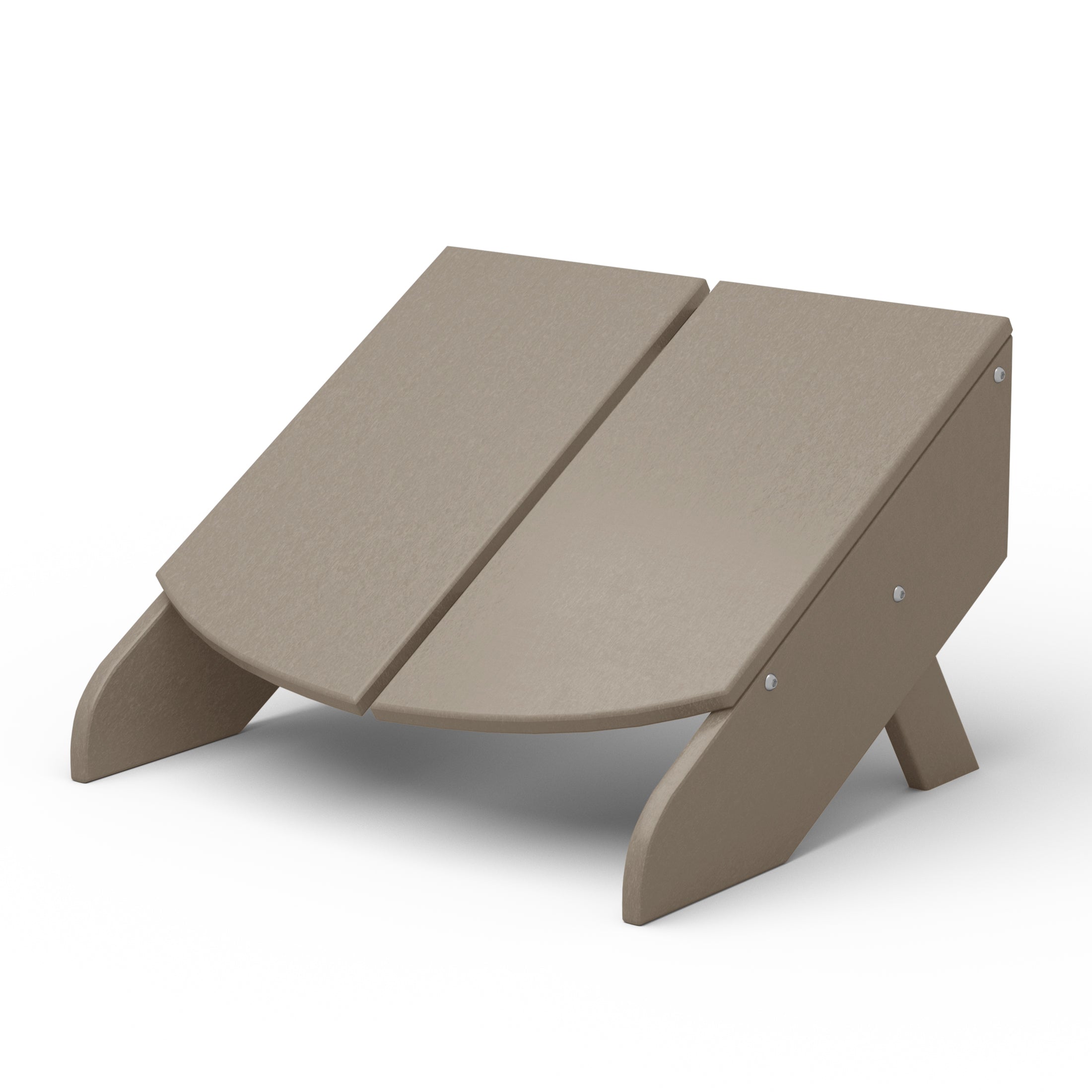 Seaview Modern HDPE Plastic Folding Patio Adirondack Ottoman
