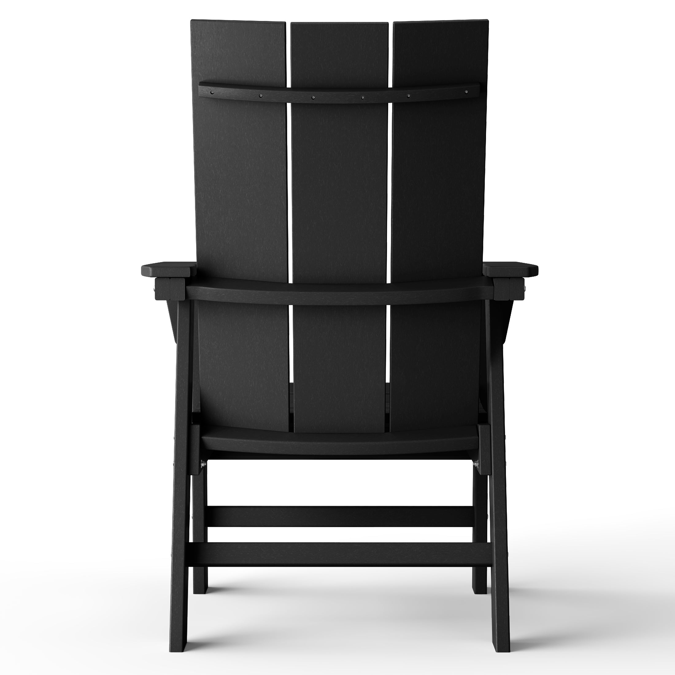 Palms Outdoor Patio HDPE Plastic Modern Adirondack Dining Chairs (Set of 2)