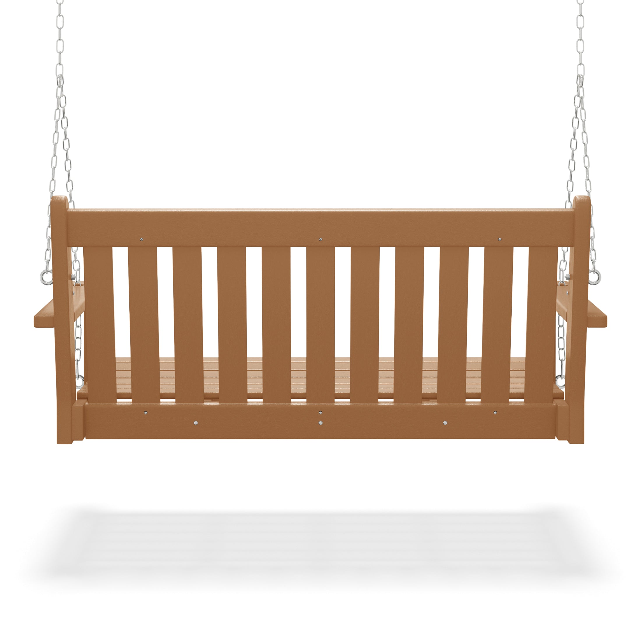 Paradise Outdoor Patio HDPE Hanging Front Porch Swing Bench