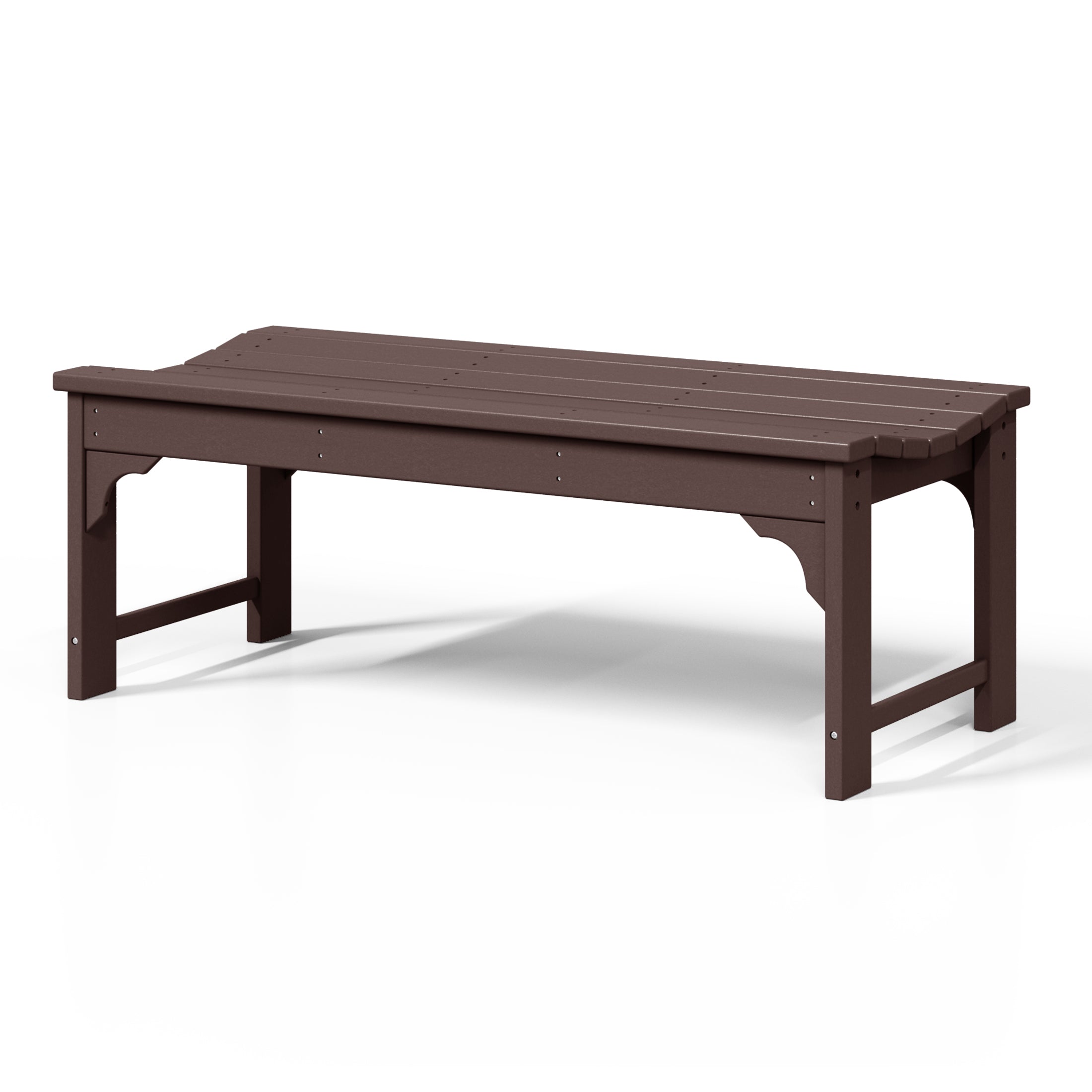Paradise Westintrends 48" length backless Poly Westin Trendsod Outdoor / Garden bench
