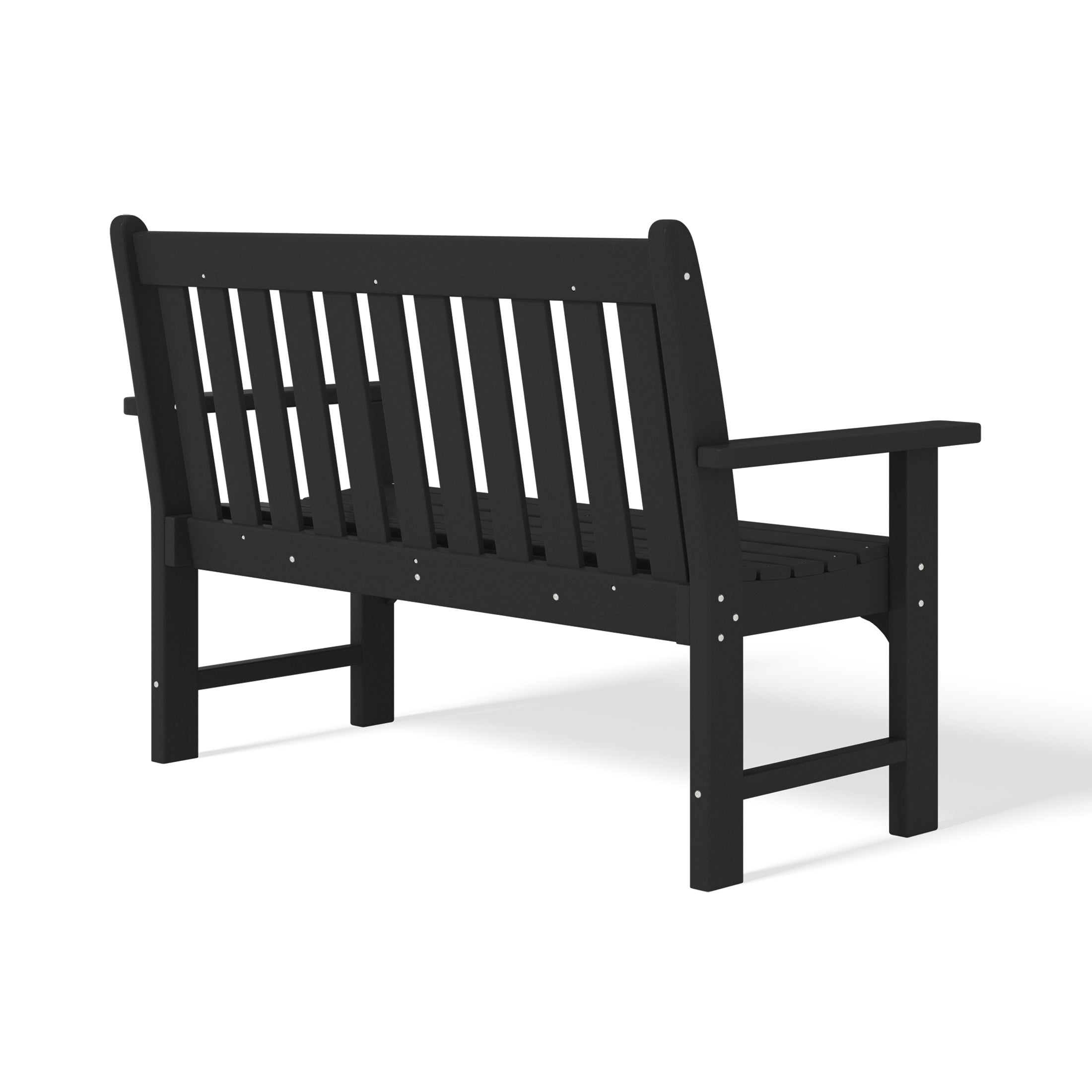 Paradise Outdoor 2-Person All-Weather HDPE Front Porch Garden Bench