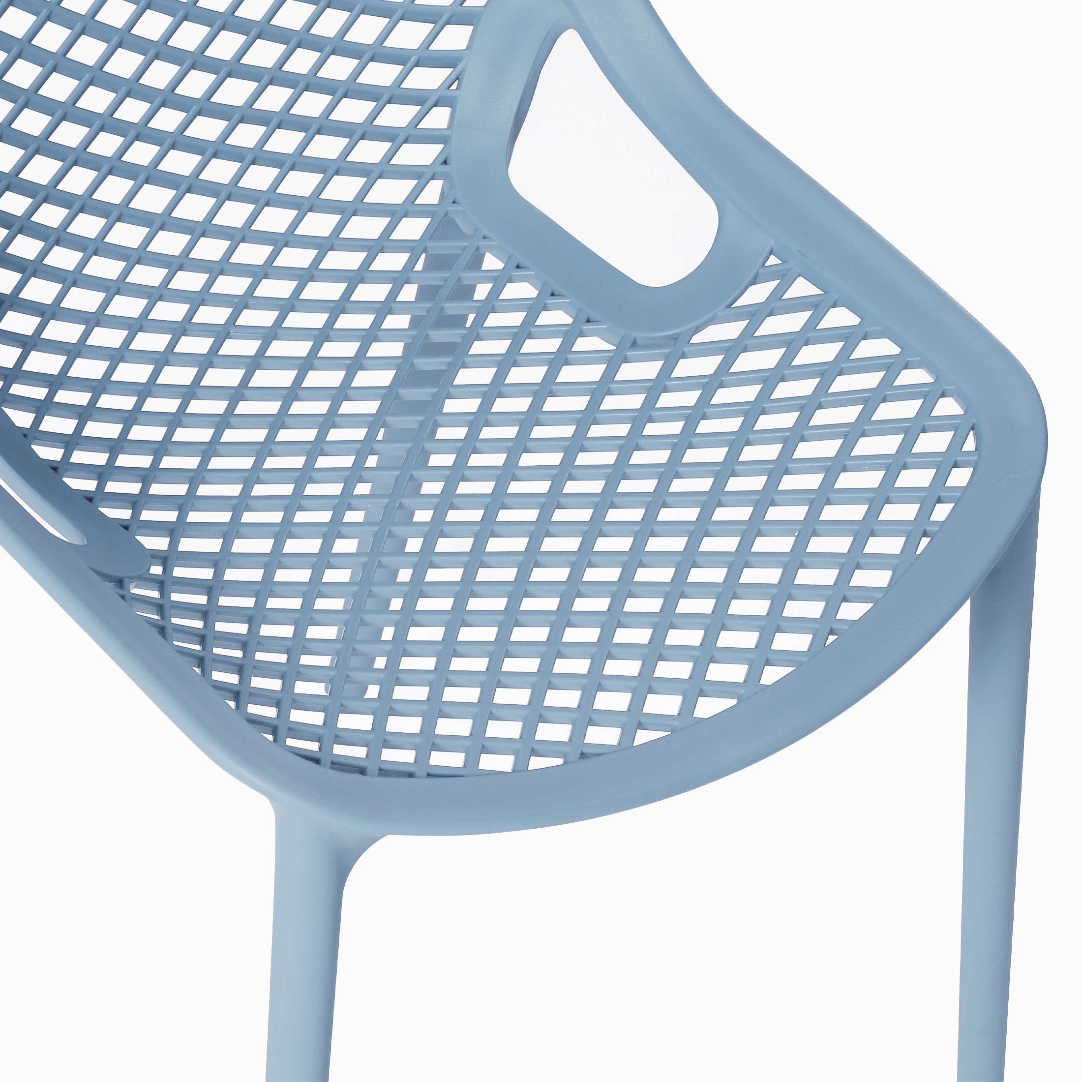 Sunshine Outdoor Stackable Modern Plastic Dining Chairs (Set of 2)