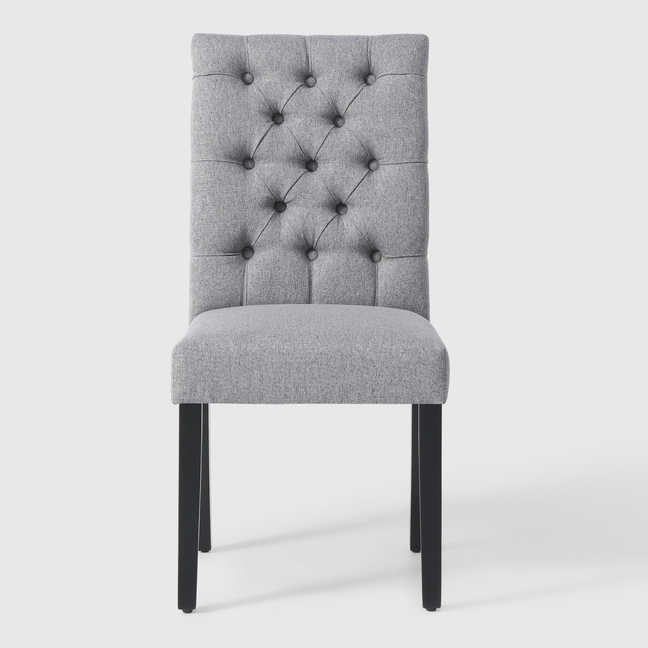 Bellmount Linen fabric tufted upholstered side chair