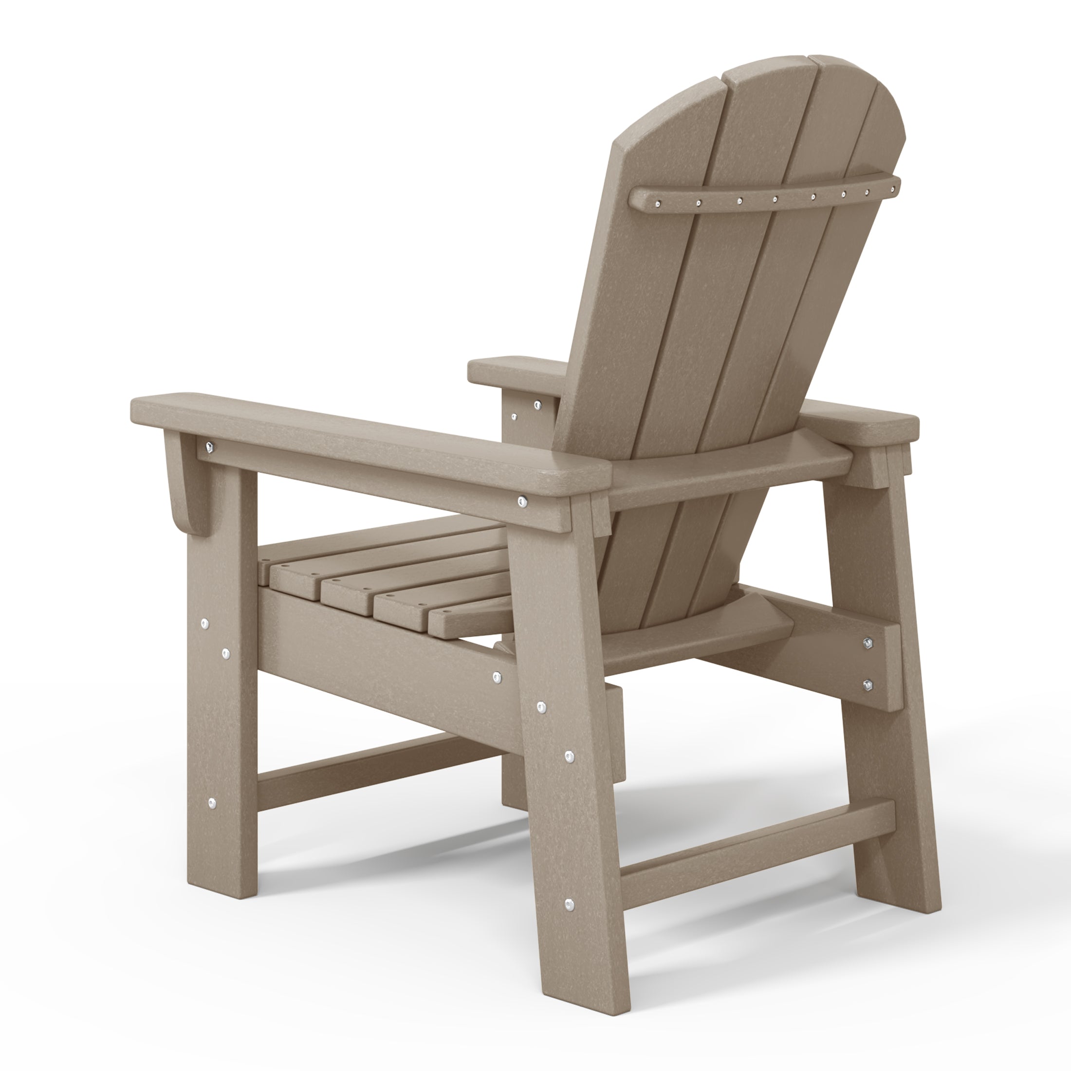 Paradise Kids Outdoor Adirondack Plastic Patio Chair (Set of 2)