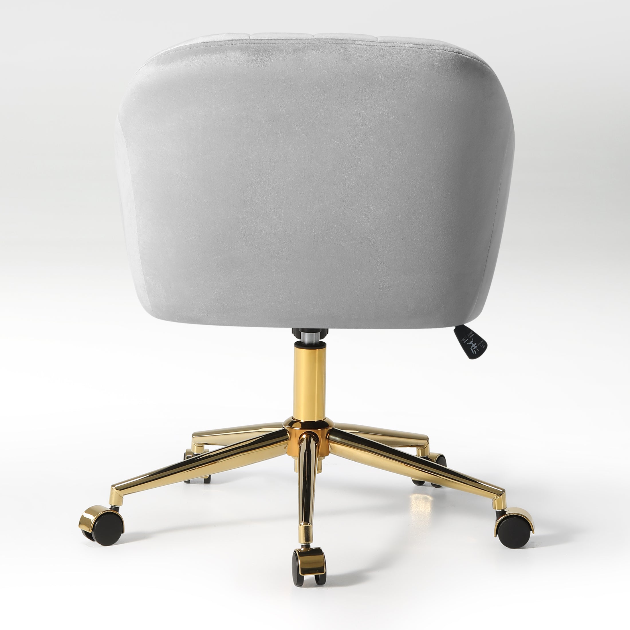 Alaia Upholstered Velvet Swivel Vanity Office Chair With Wheels