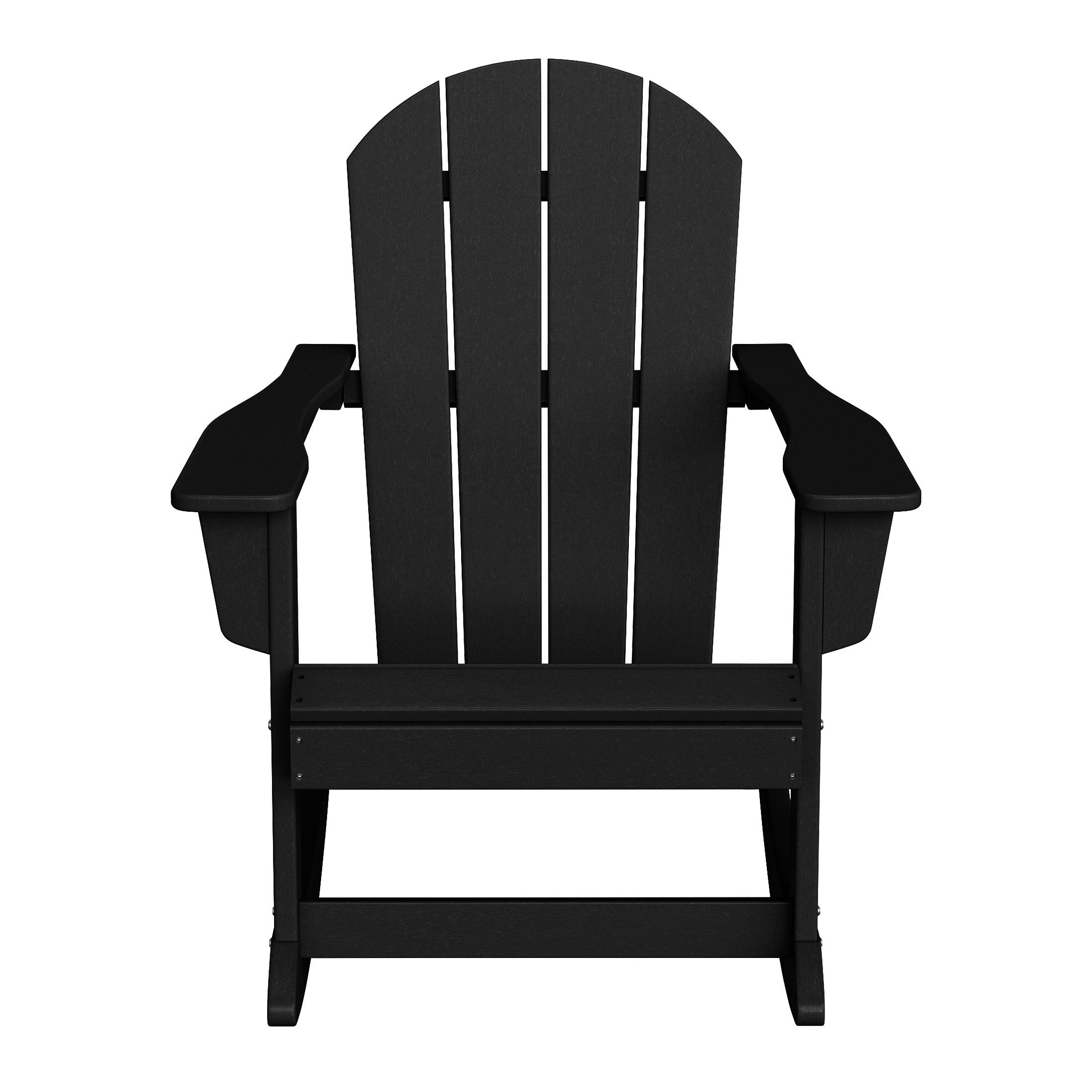 Paradise 3-Piece set Outdoor / Patio Poly Adirondack rocking chairs with a side table ( 2 seater )
