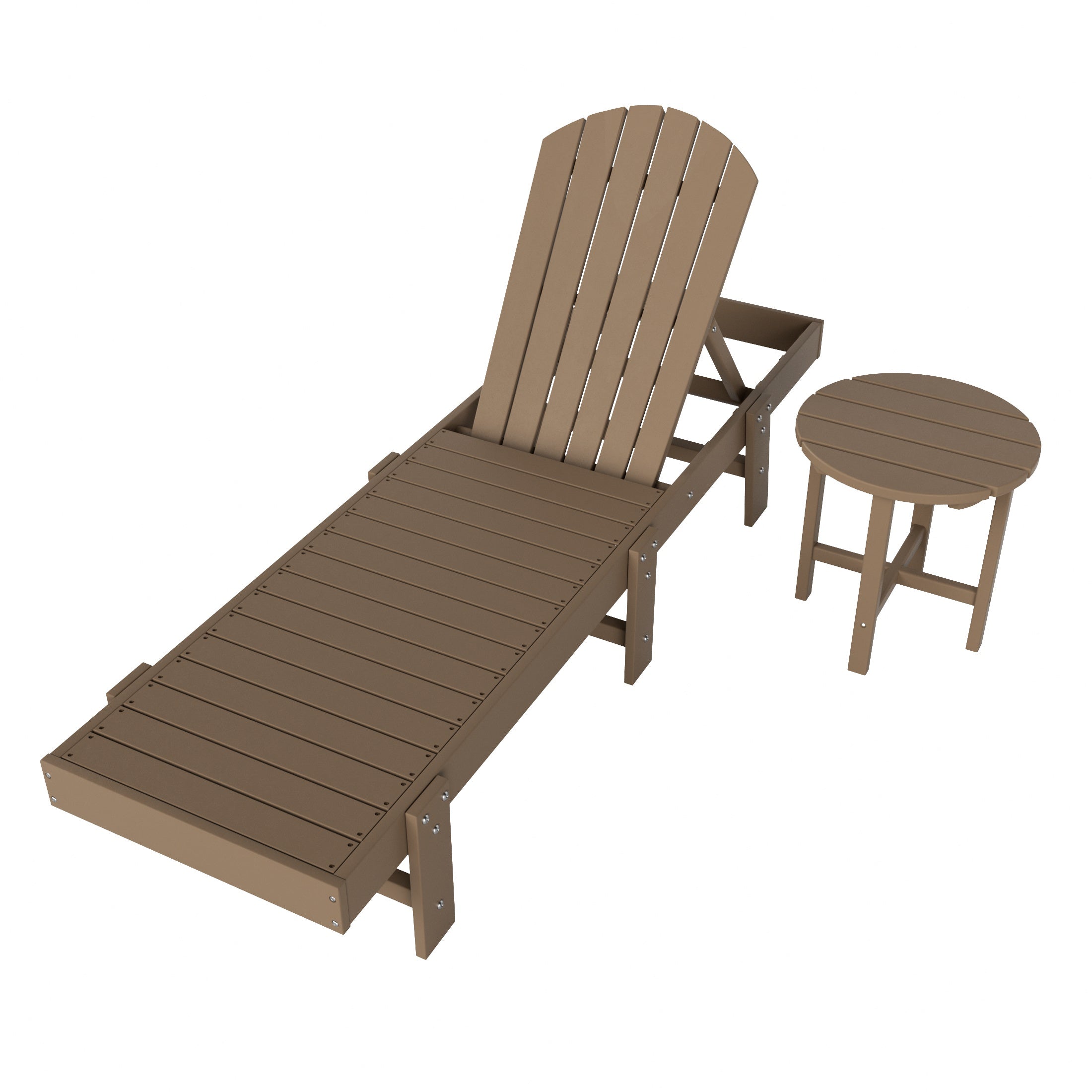 Portside 2 Piece Poly Reclining Chaise Lounge