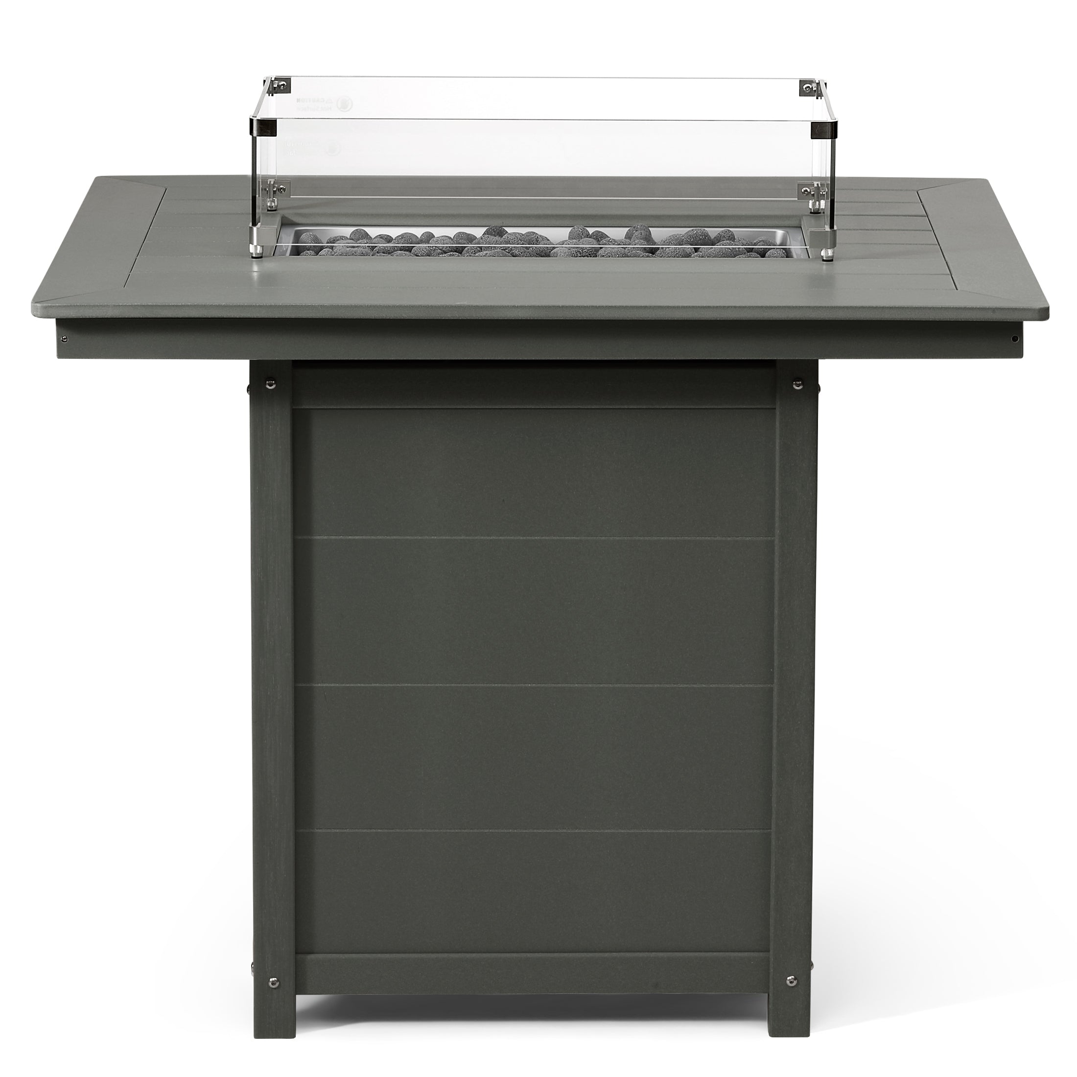 Sol 46" Modern Outdoor Patio Gas Propane Rectangle Fire Pit Table