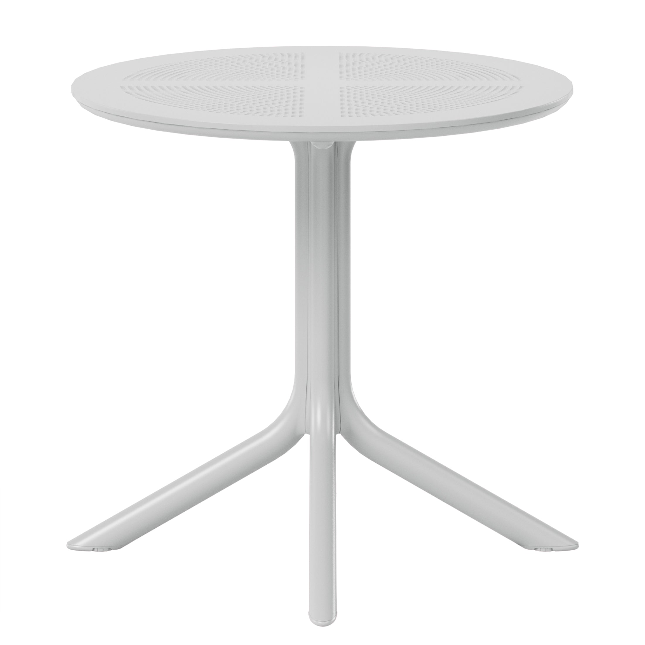 Sunshine 31.5" Round Plastic Outdoor Patio Dining Table for 4