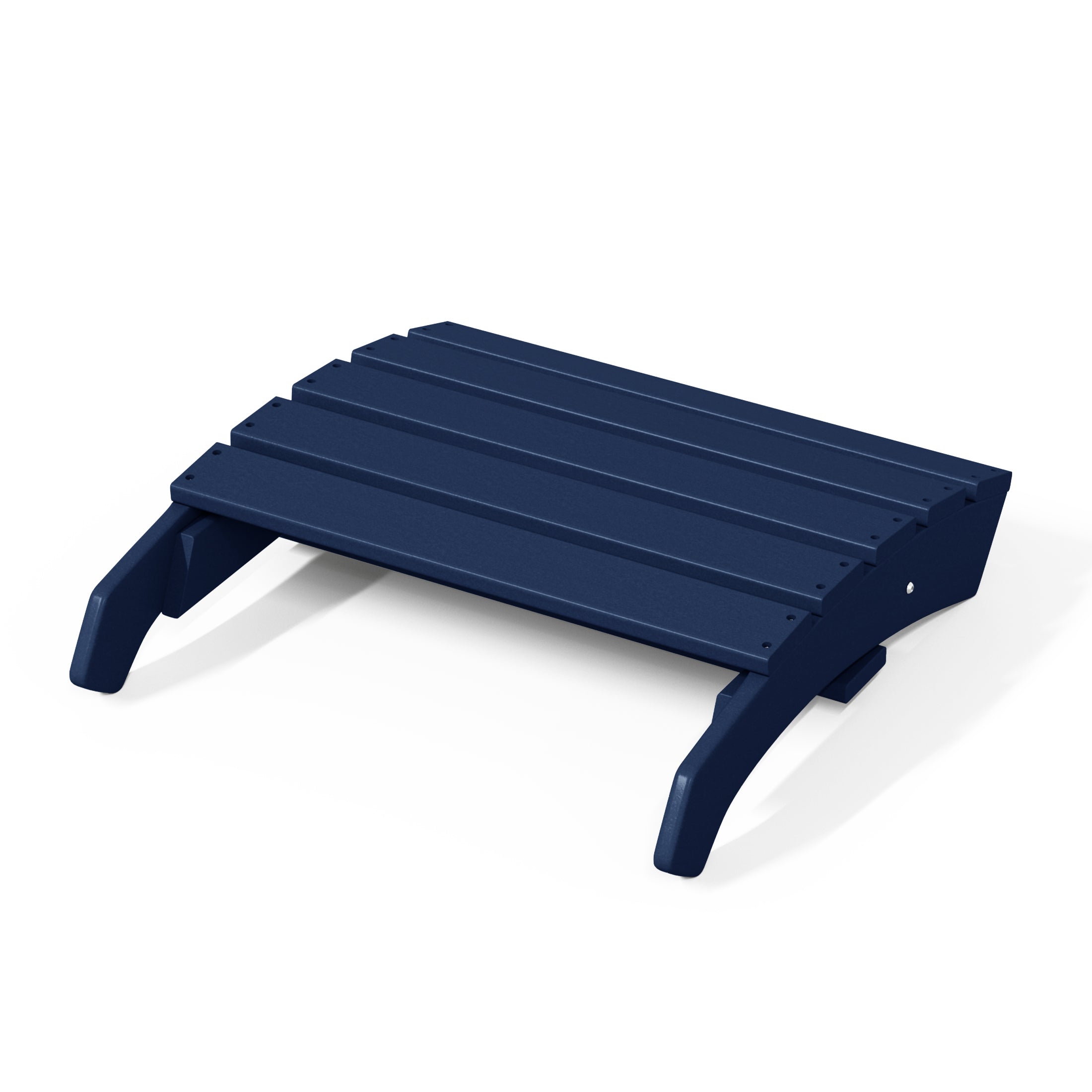 Portside Outdoor Patio HDPE Adirondack Ottoman Footrest