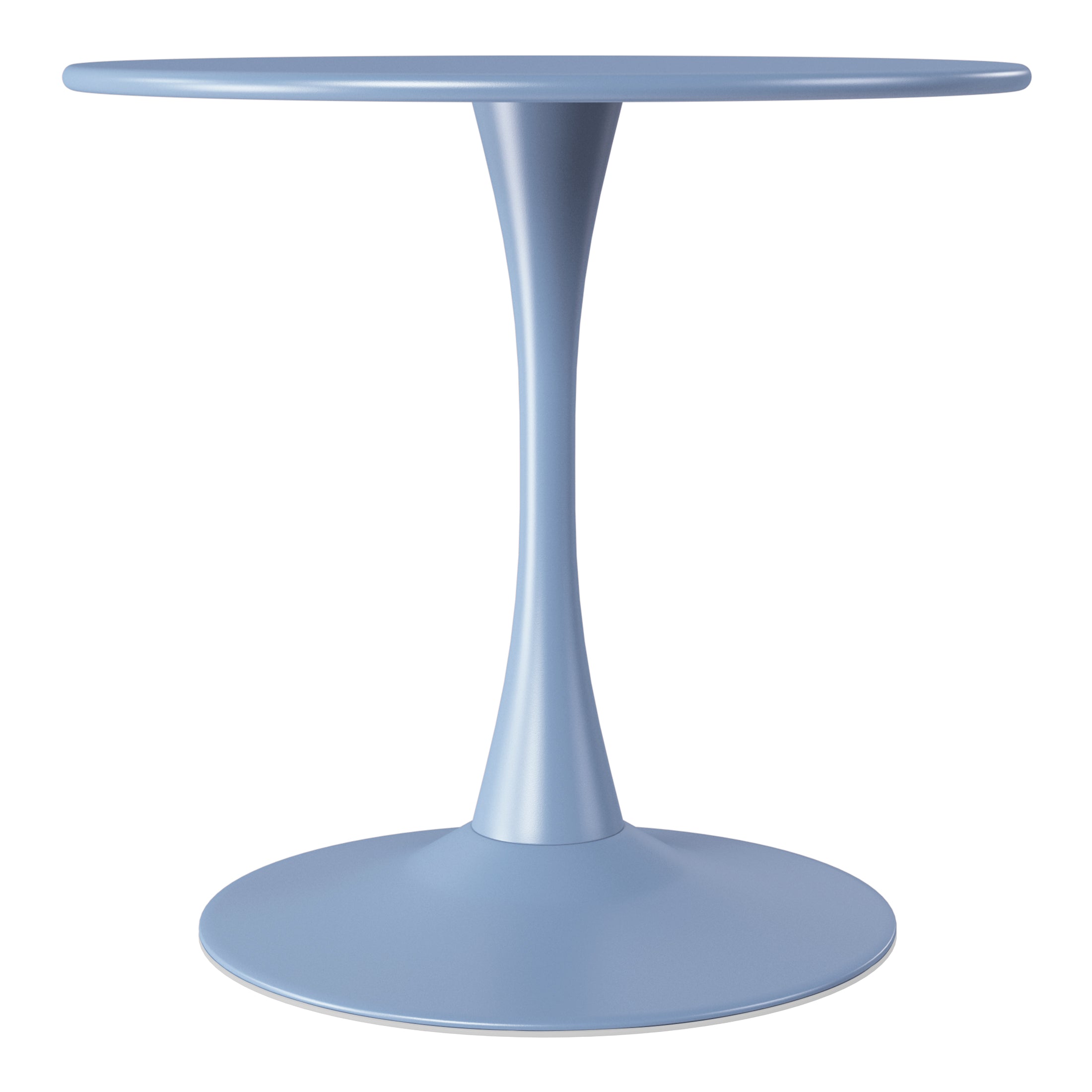 Sunshine 31.5" Round Outdoor Indoor Metal Cocktail Dining Table