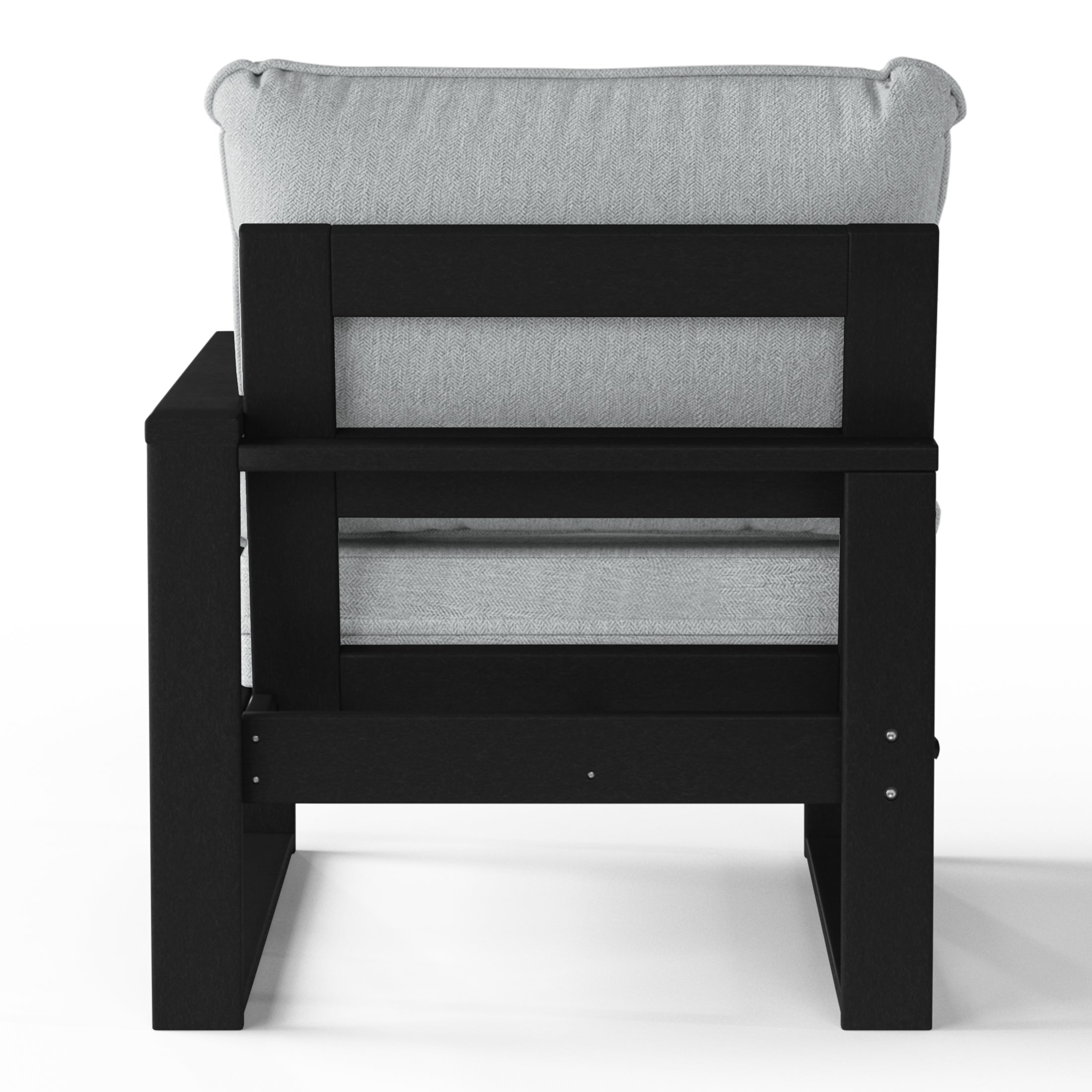 Rockaway Outdoor Patio HDPE Right Arm Facing Sectional Corner Chair with Patio Cushions