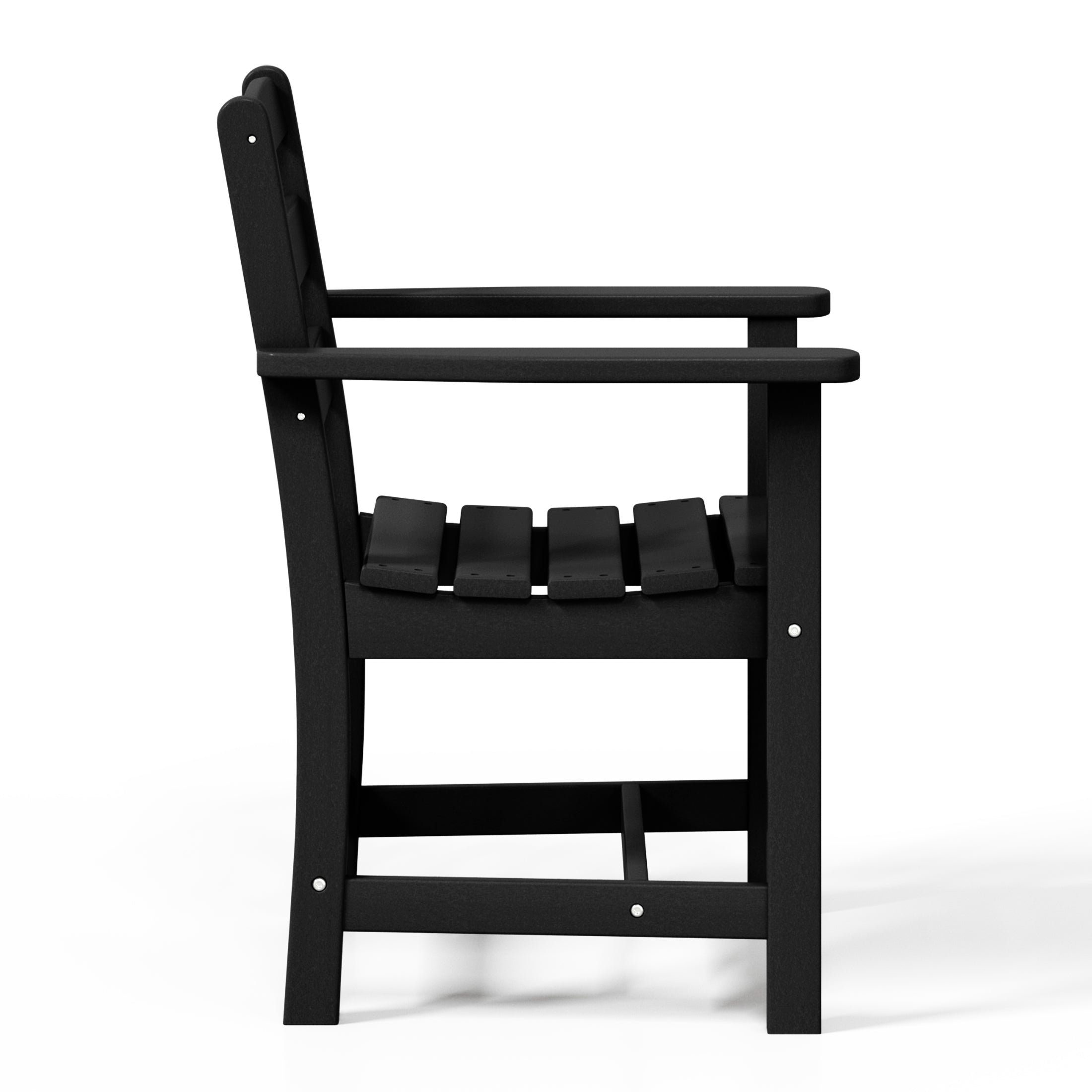 Palms Outdoor HDPE Patio Classic Dining Arm Chair