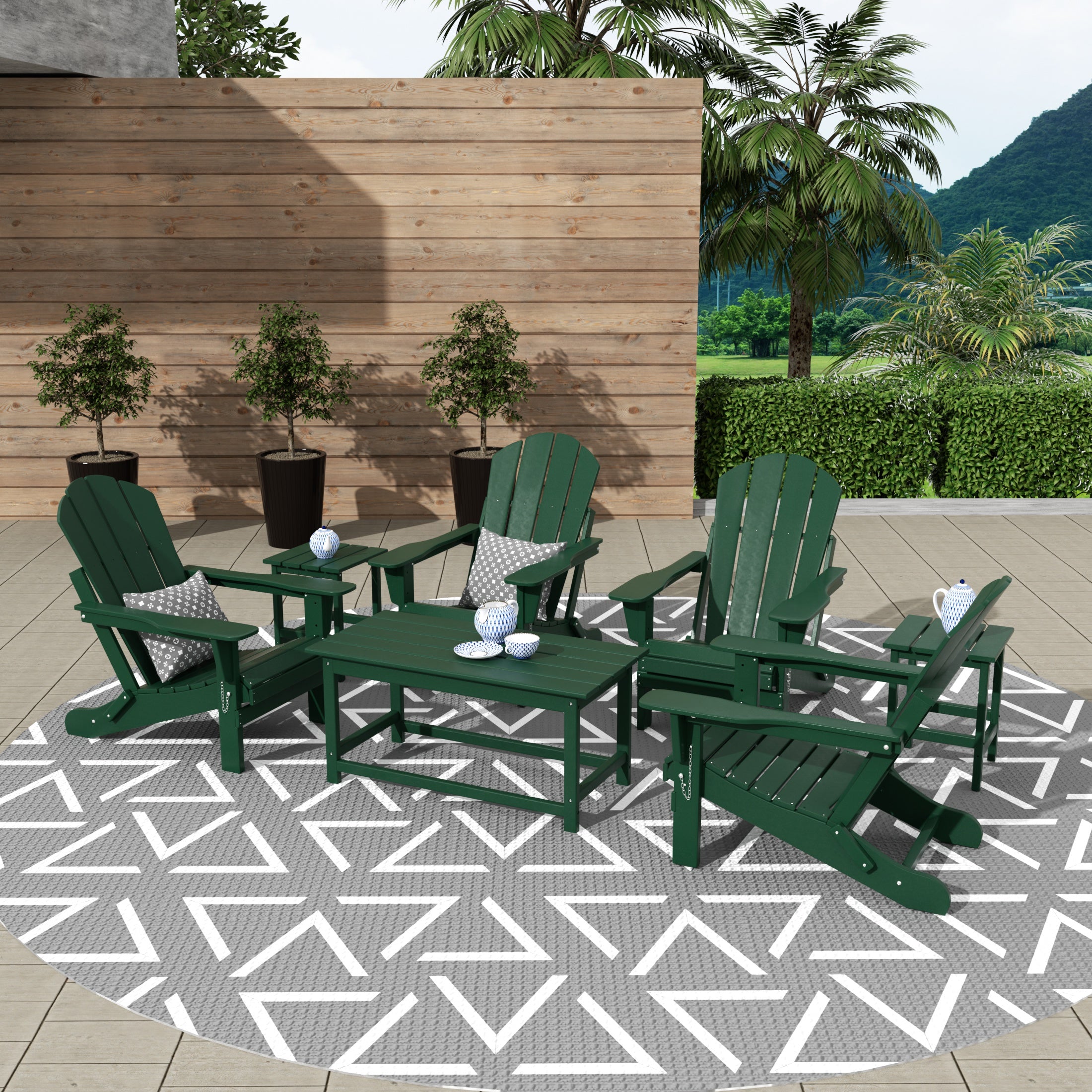 Paradise 3-Piece set outdoor Coffee and Side table for Adirondack chair