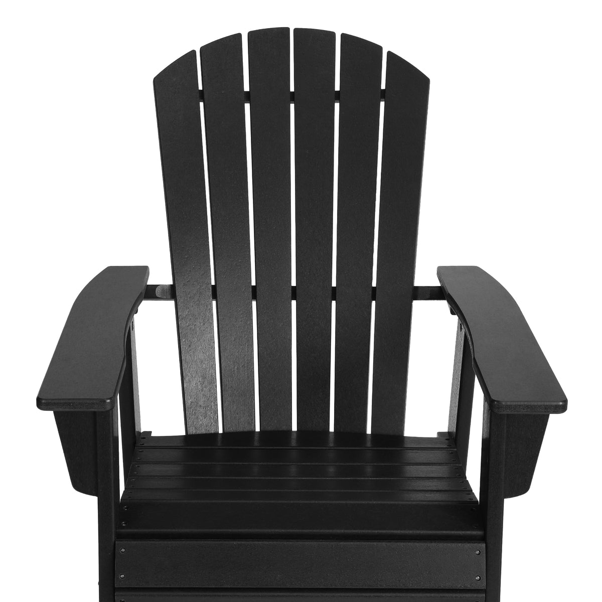 Portside Outdoor Patio Shell-back Adirondack Dining Chair Weather Resistant