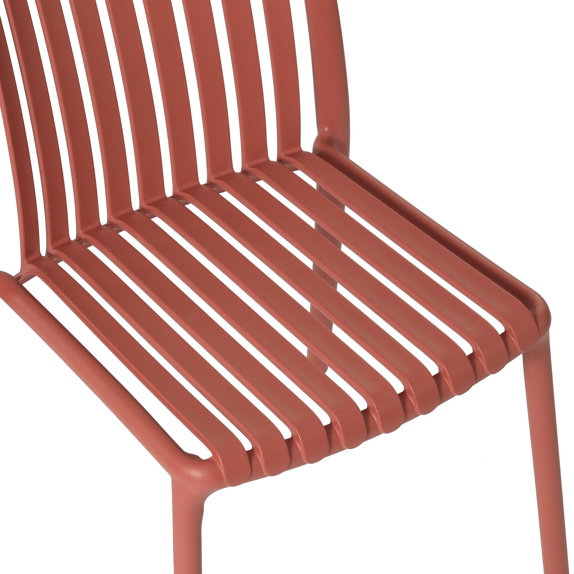 Sunshine Outdoor Stackable Polypropylene Plastic Dining Side Chairs (Set of 2)