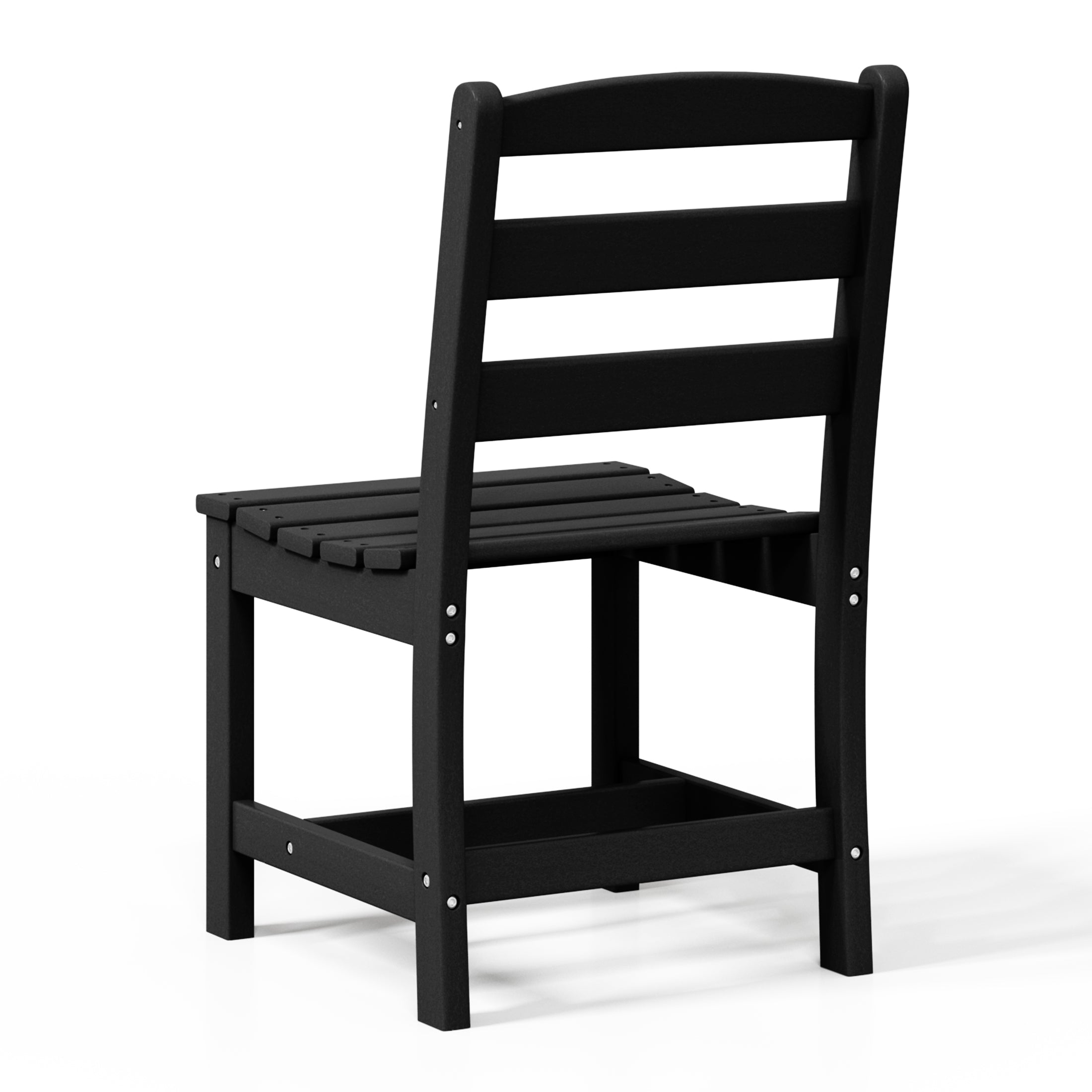 Palms Outdoor HDPE Patio Classic Armless Dining Side Chair