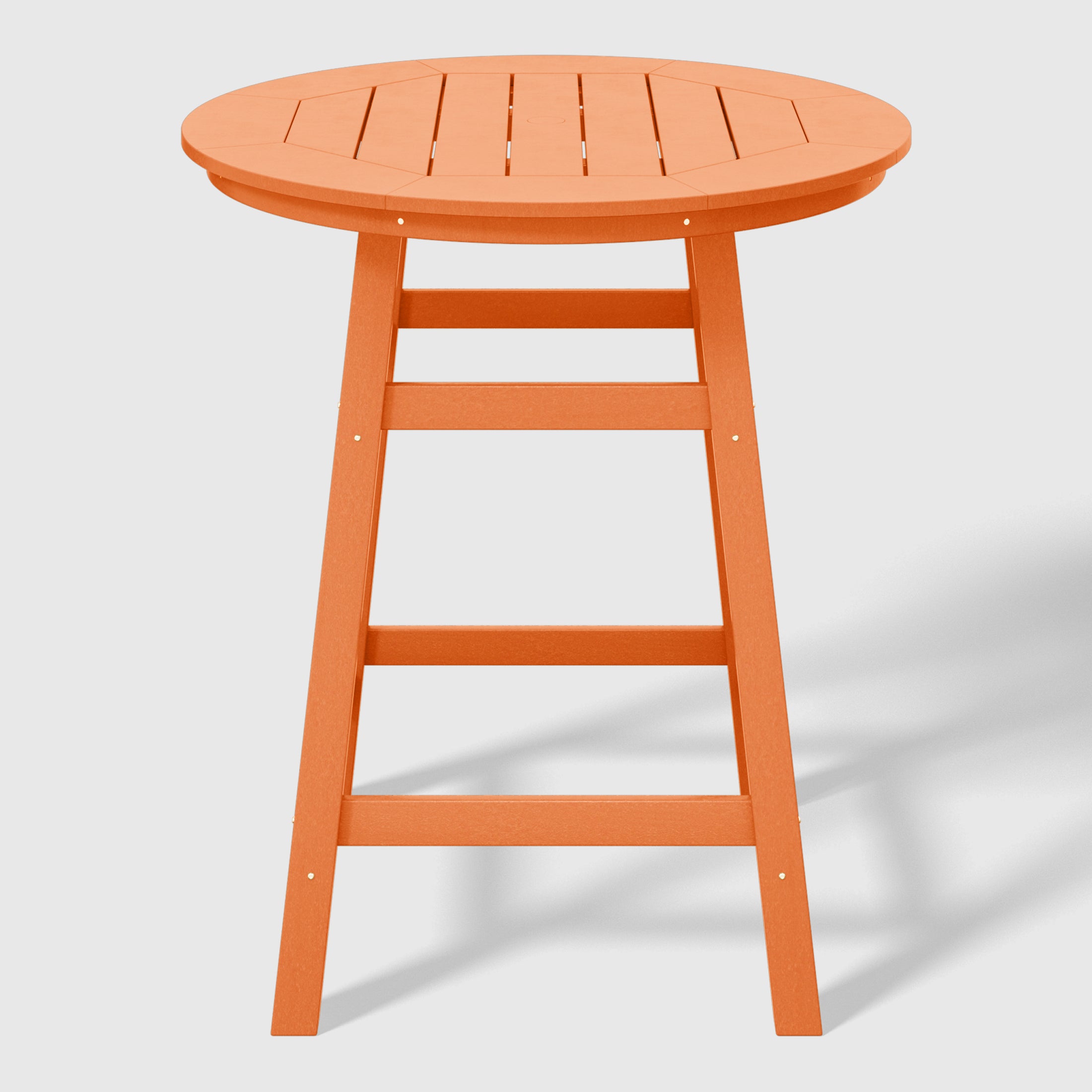 Paradise Outdoor 35" HDPE Round Patio Counter Height Bar Table