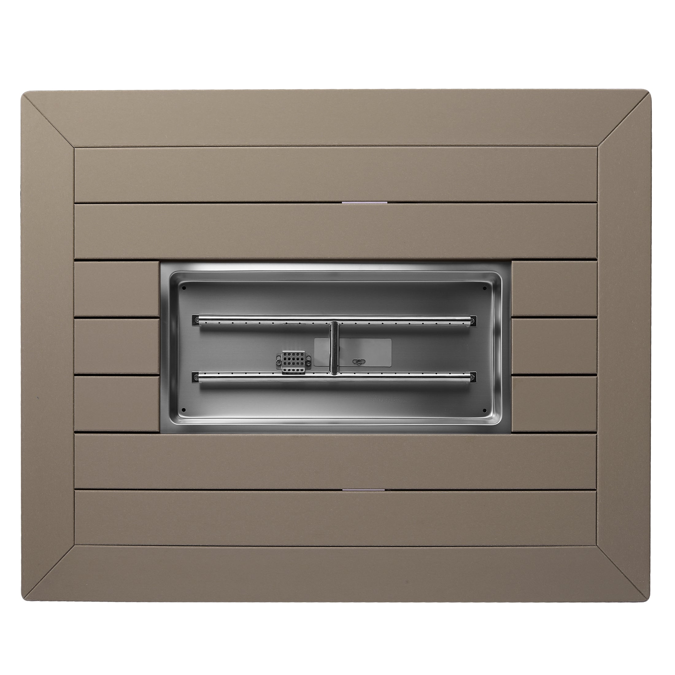 Sol 46" Modern Outdoor 55,000 BTU Patio Gas Propane Rectangle Deck Fire Pit Table