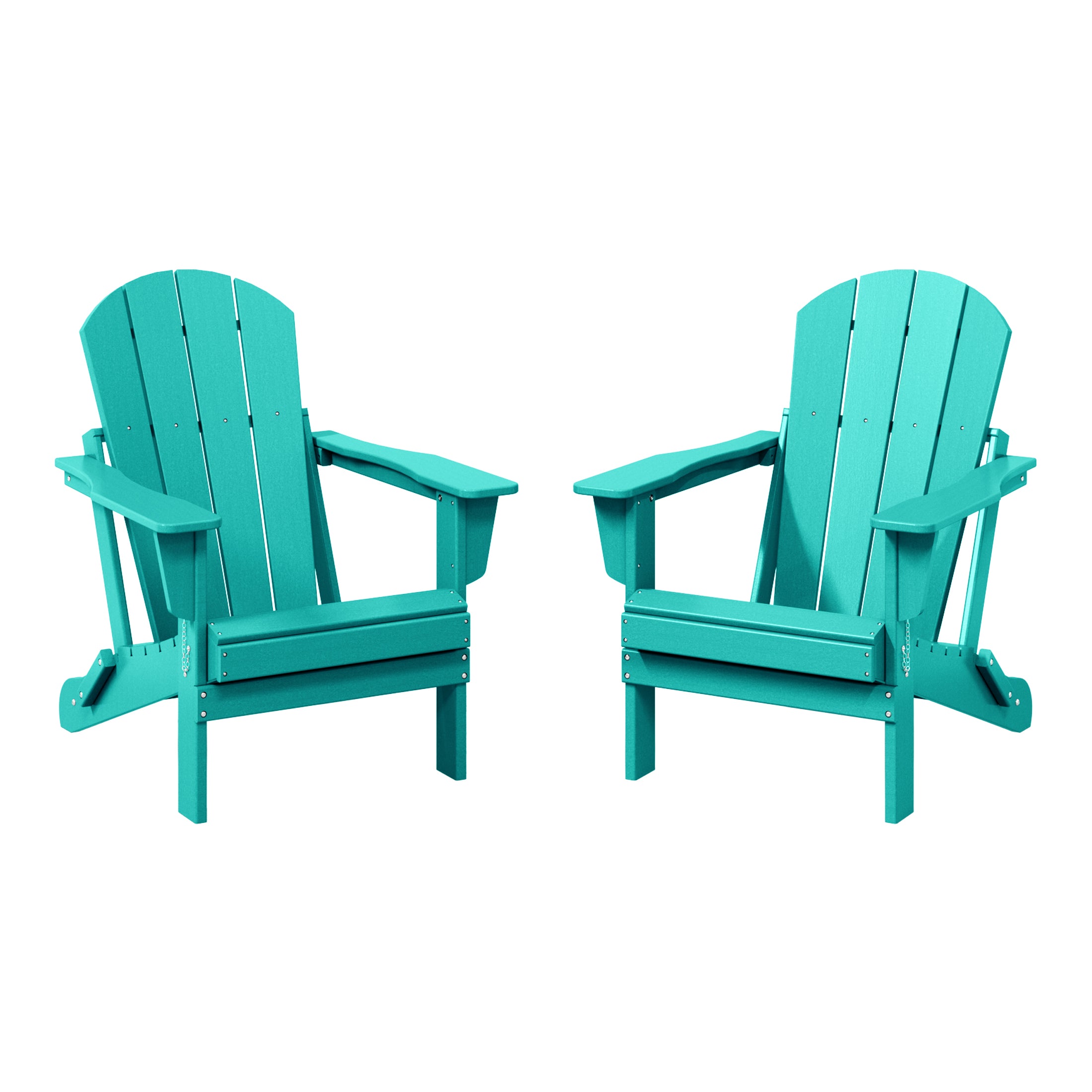 Paradise Westintrends 2 piece set outdoor folding Poly Adirondack chair