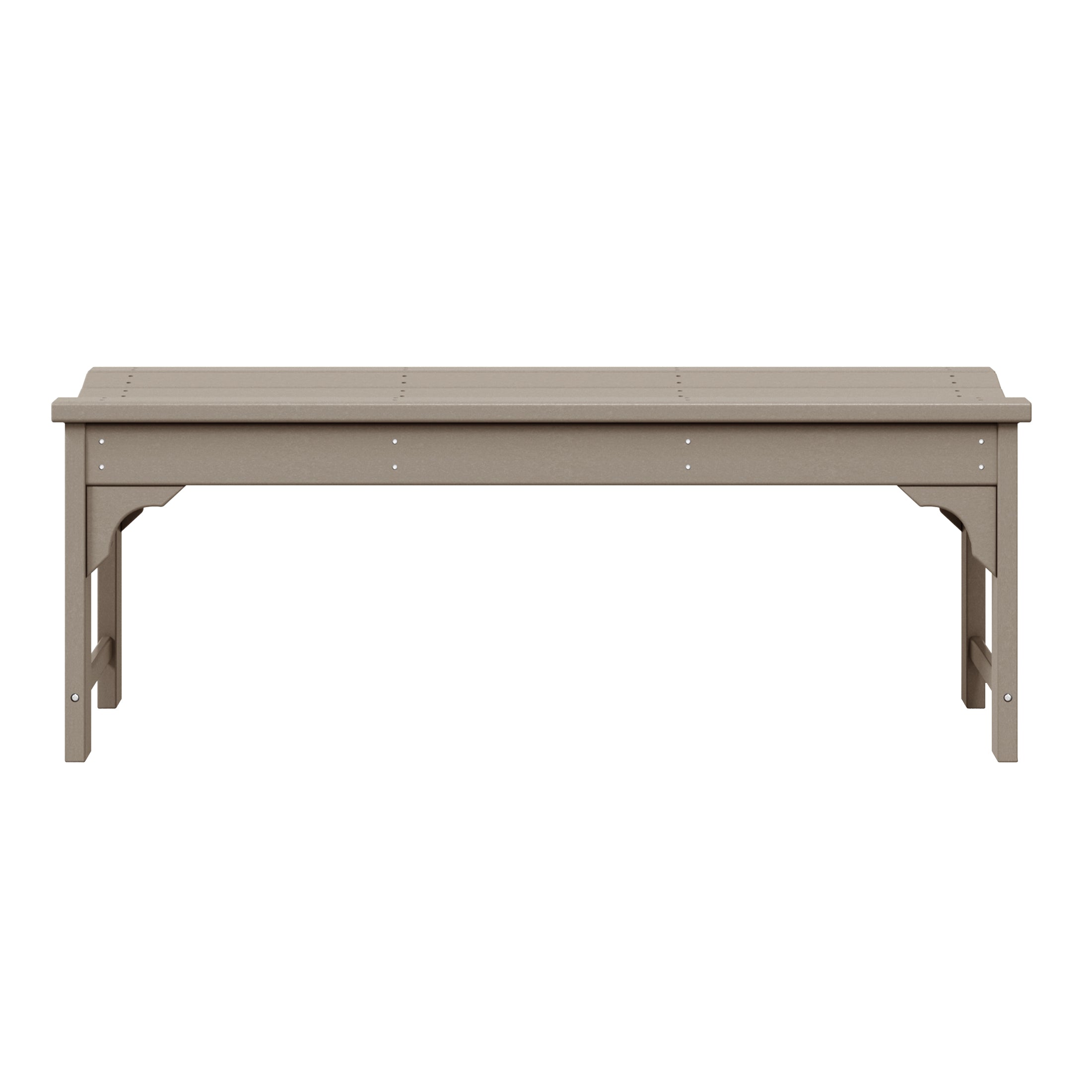 Paradise Westintrends 48" length backless Poly Westin Trendsod Outdoor / Garden bench