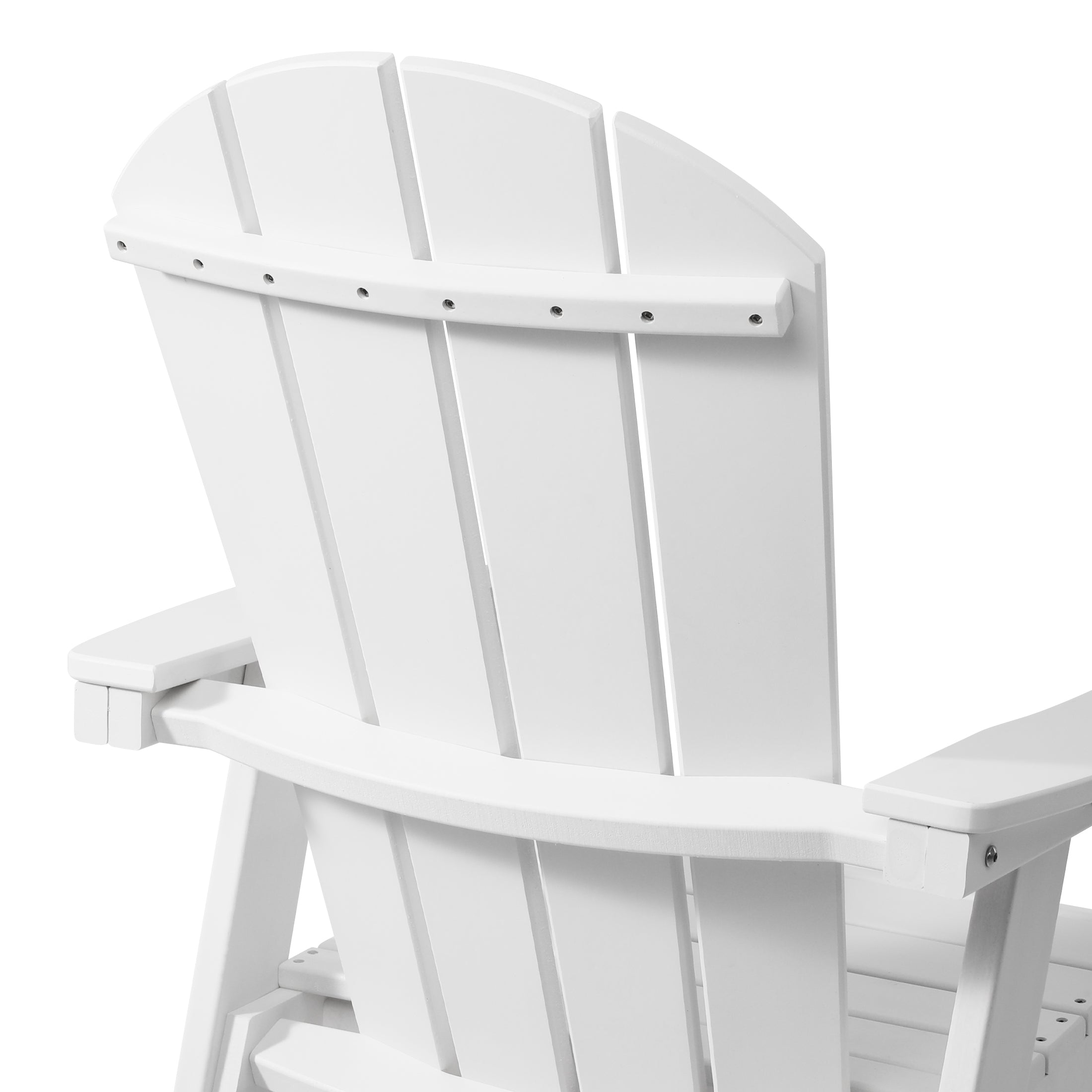 Paradise Outdoor HDPE Swivel Adirondack Bar Height Chair With Cup Holder