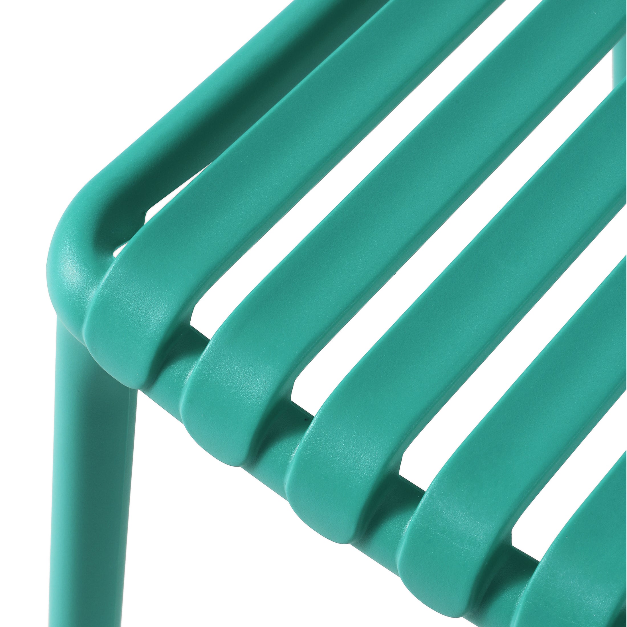 Sunshine 5-Piece Outdoor Metal Dining Table Set And Stackable Resin Patio Chairs