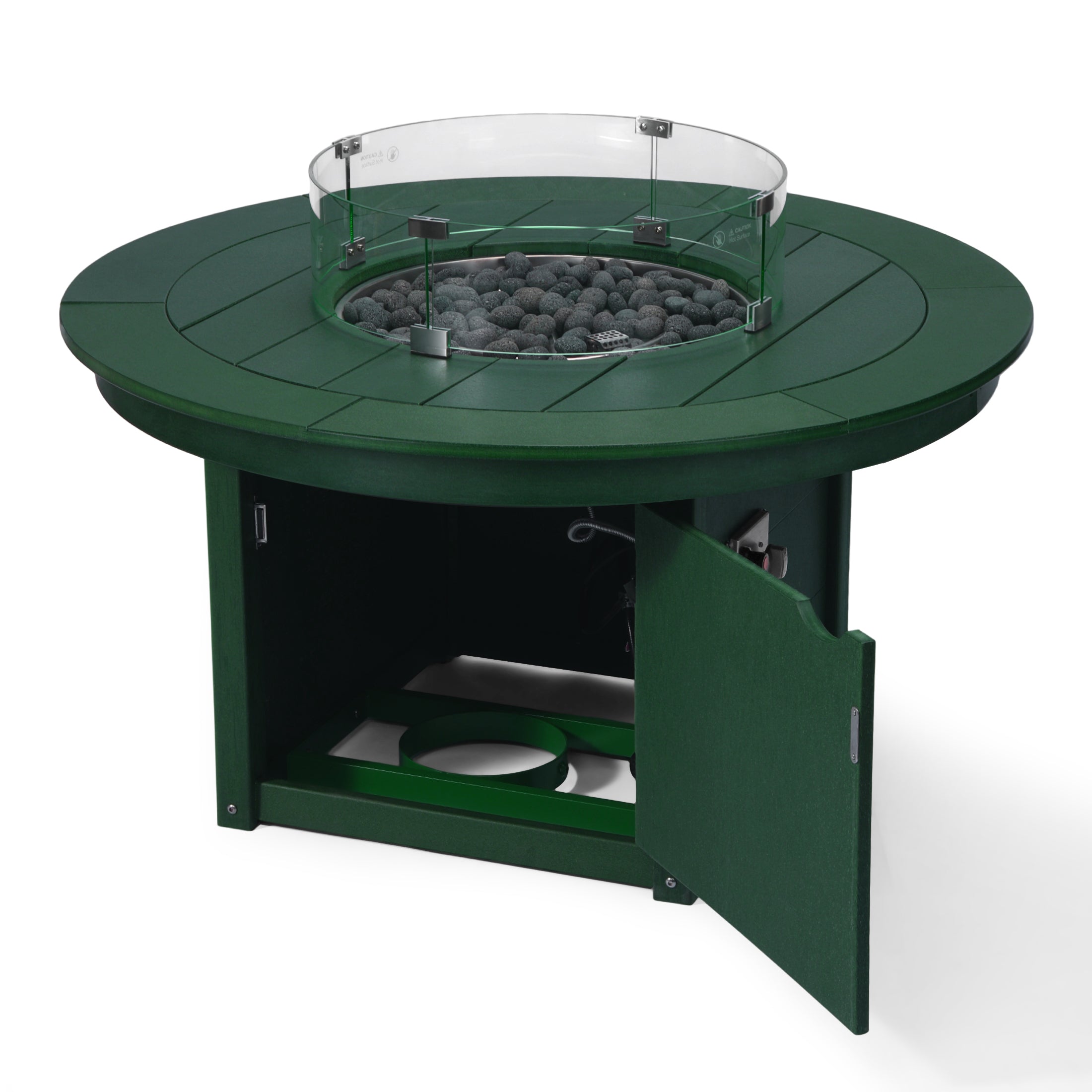 Sol 47" Modern Outdoor 55,000 BTU Patio Propane Round Fire Pit Table