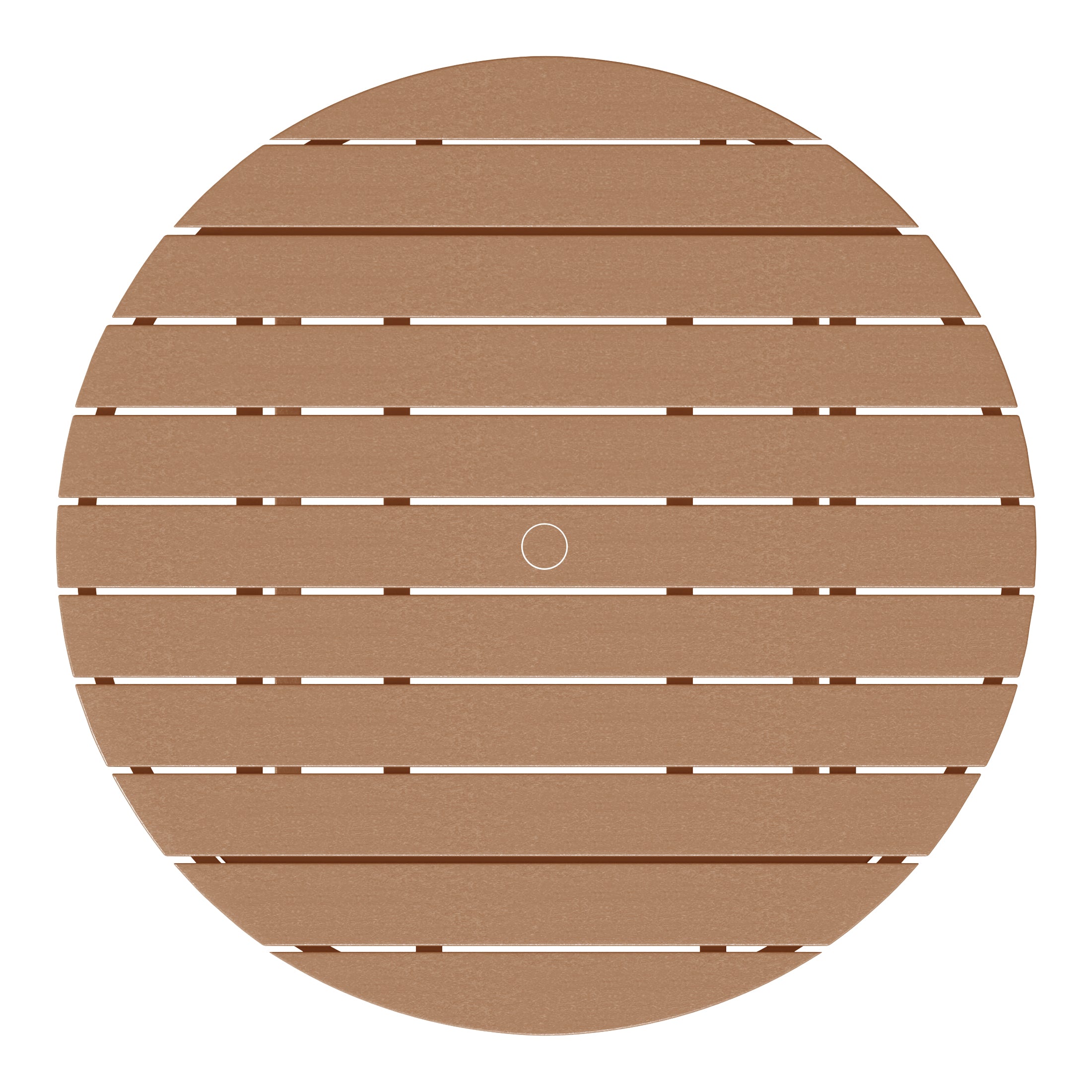 Paradise Low Outdoor HDPE Round Patio Coffee Table