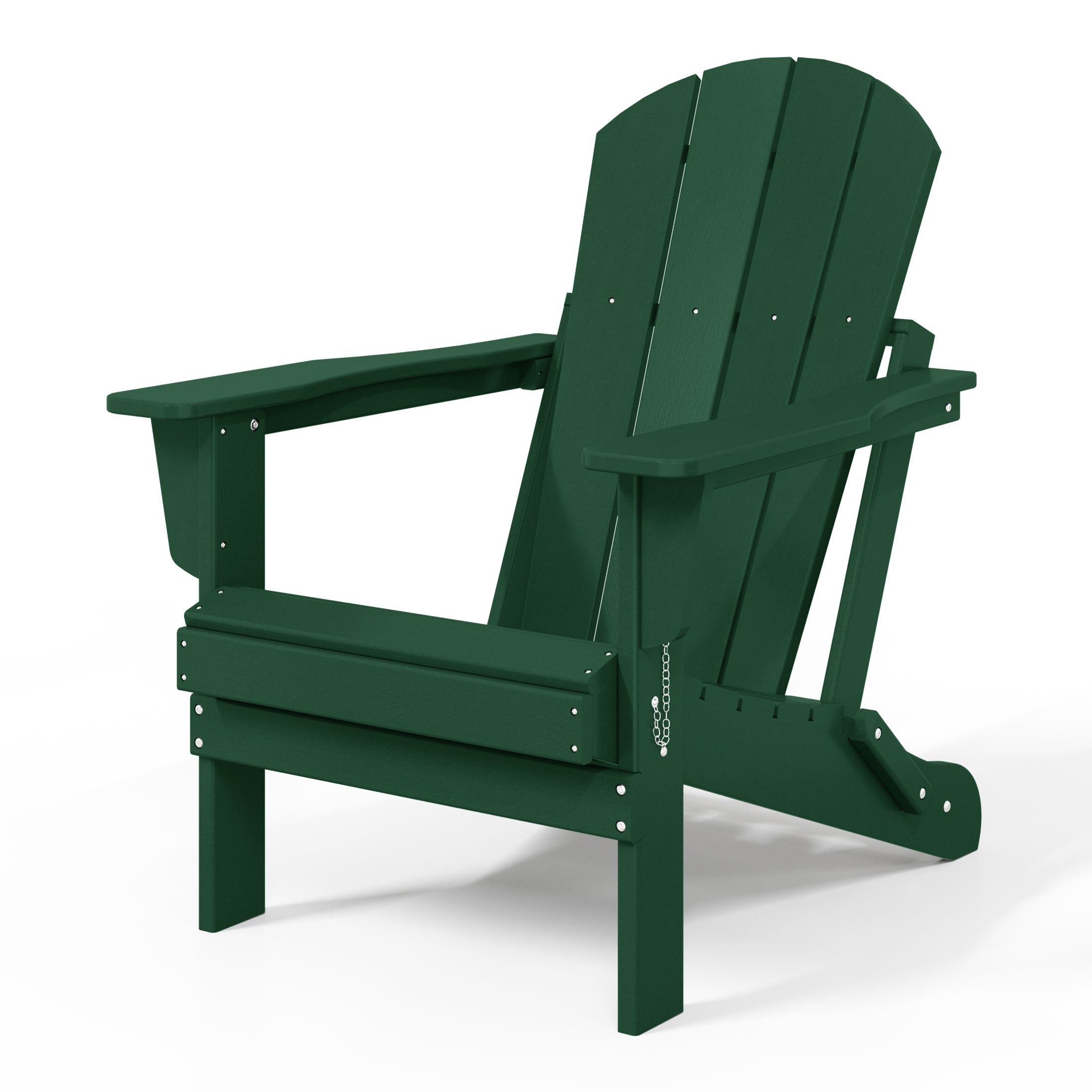 Paradise HDPE Outdoor Patio Folding Poly Adirondack Chair