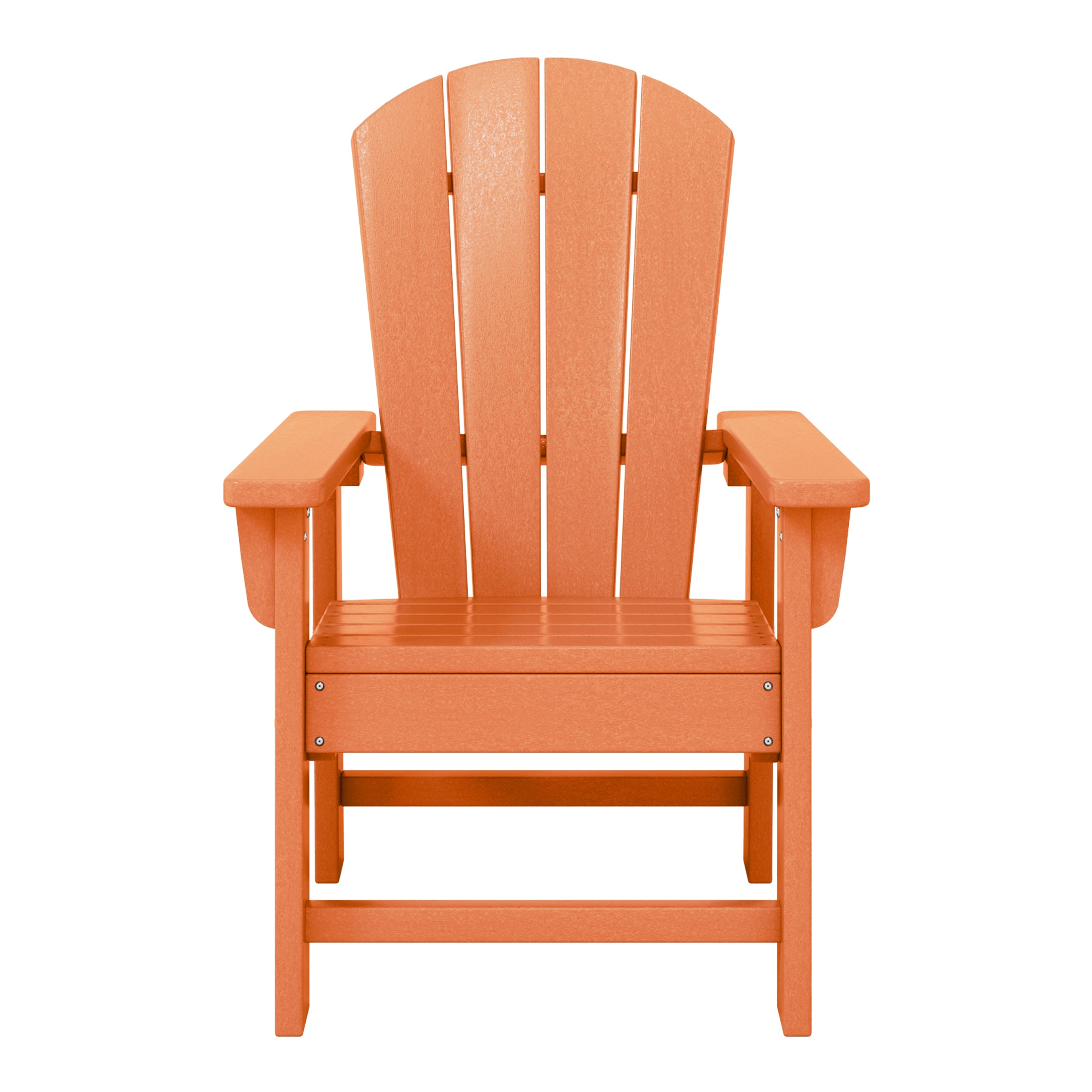 Paradise 2-Piece Kids Outdoor HDPE Adirondack Chair With Square Side Table Set