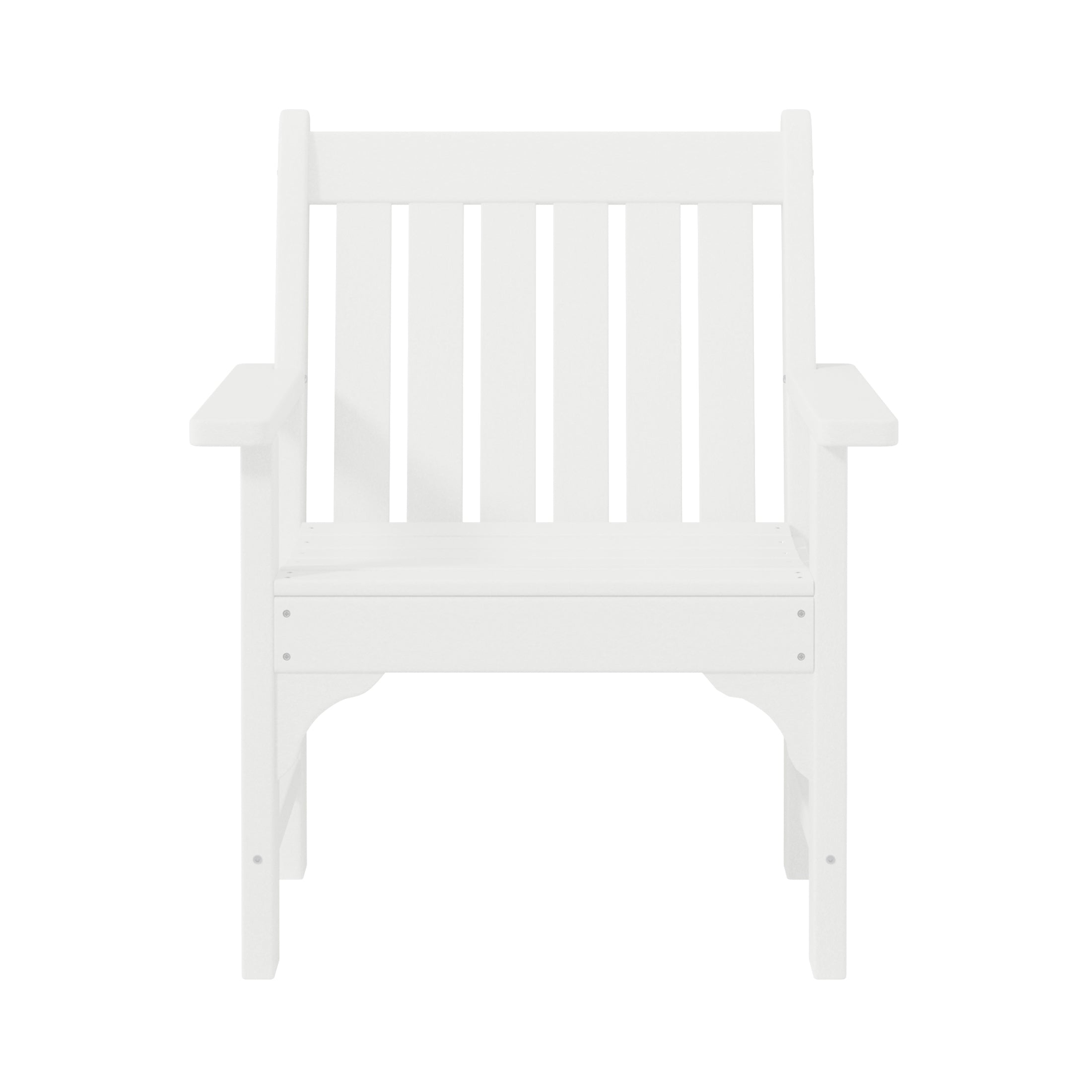 Paradise Outdoor Patio HDPE Adirondack Dining Arm Chairs (Set of 2)