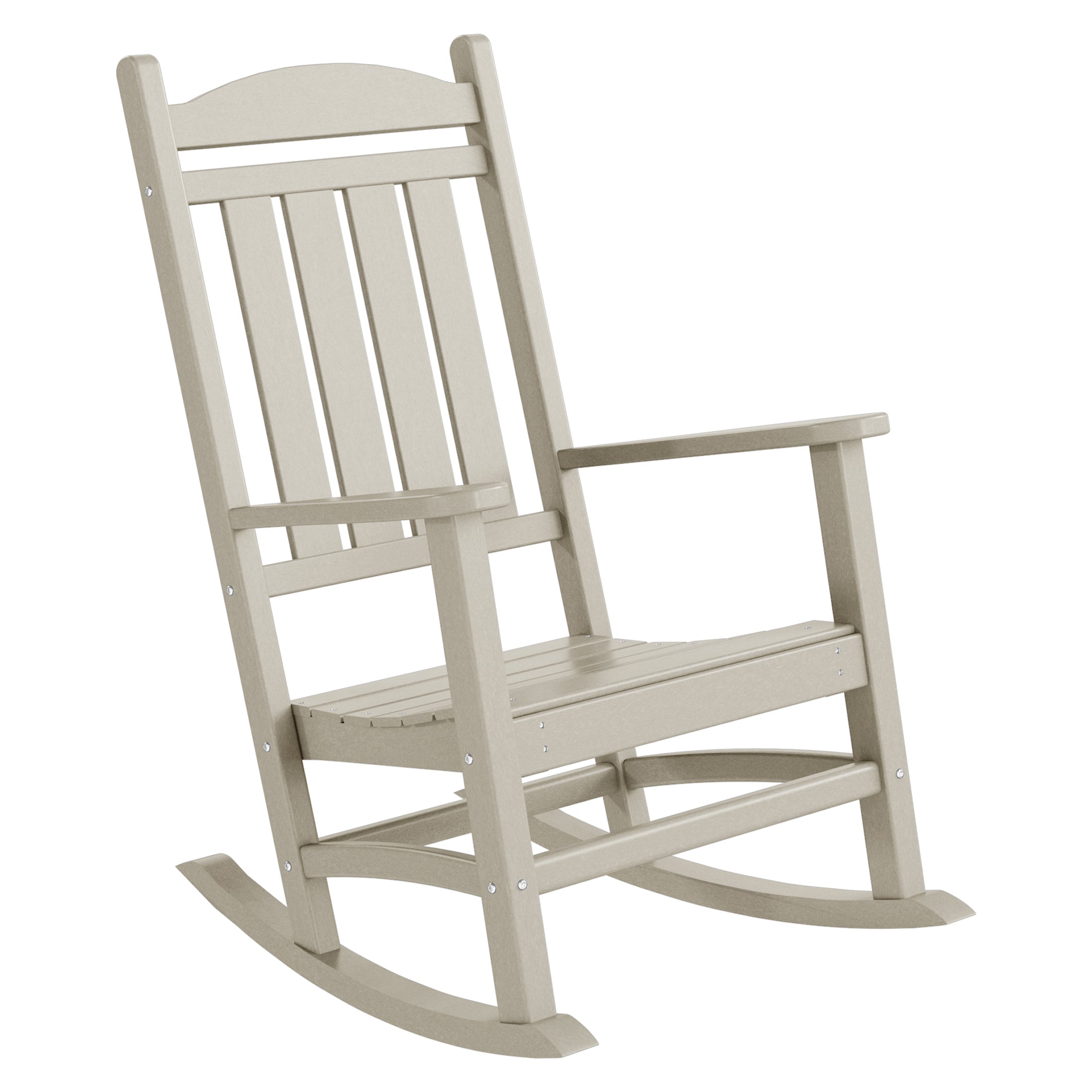 Paradise 5-Piece HDPE Outdoor Patio Furniture Couch and Rocking Chair Set