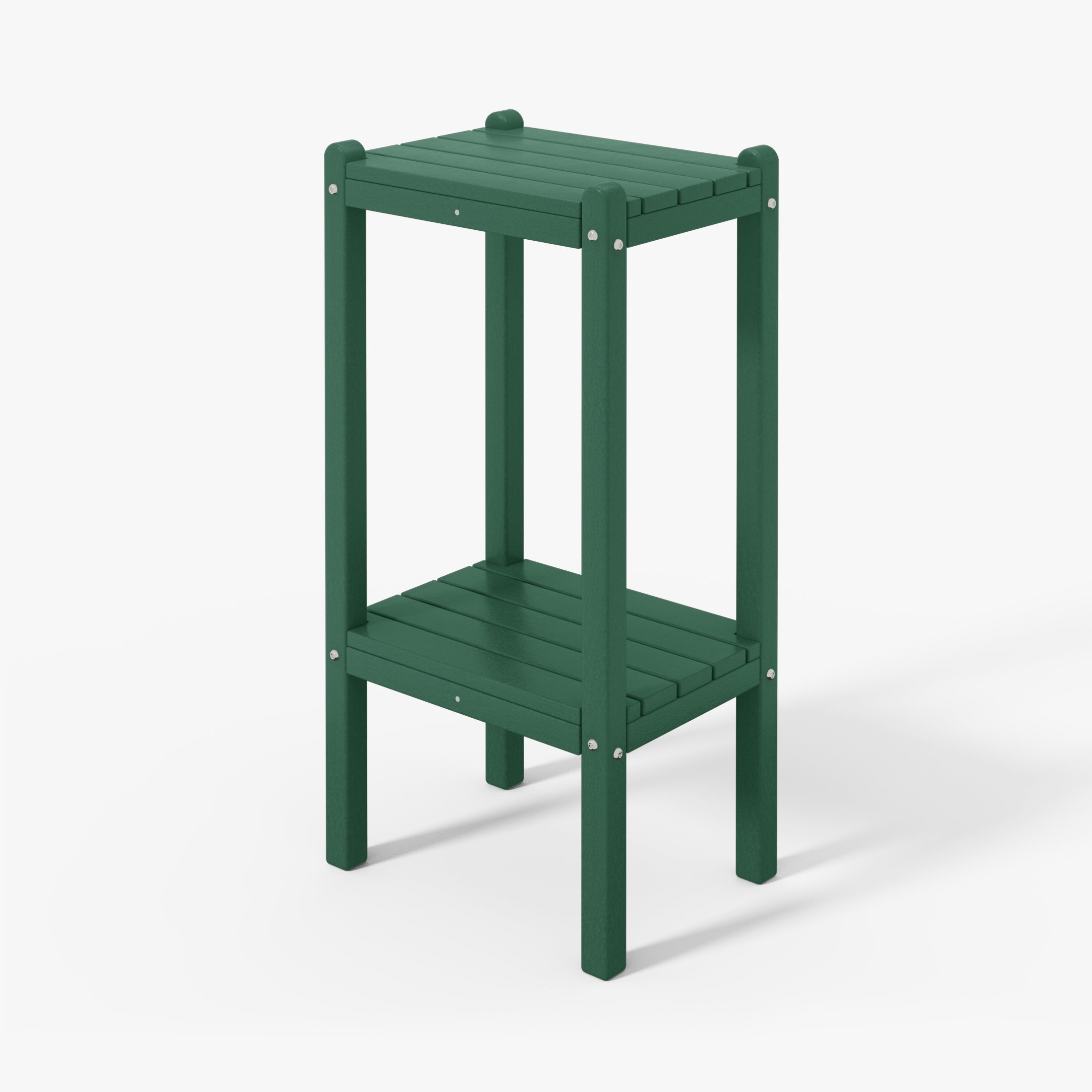 Paradise 36" Outdoor Adirondack HDPE 2-Tier Patio Side Table