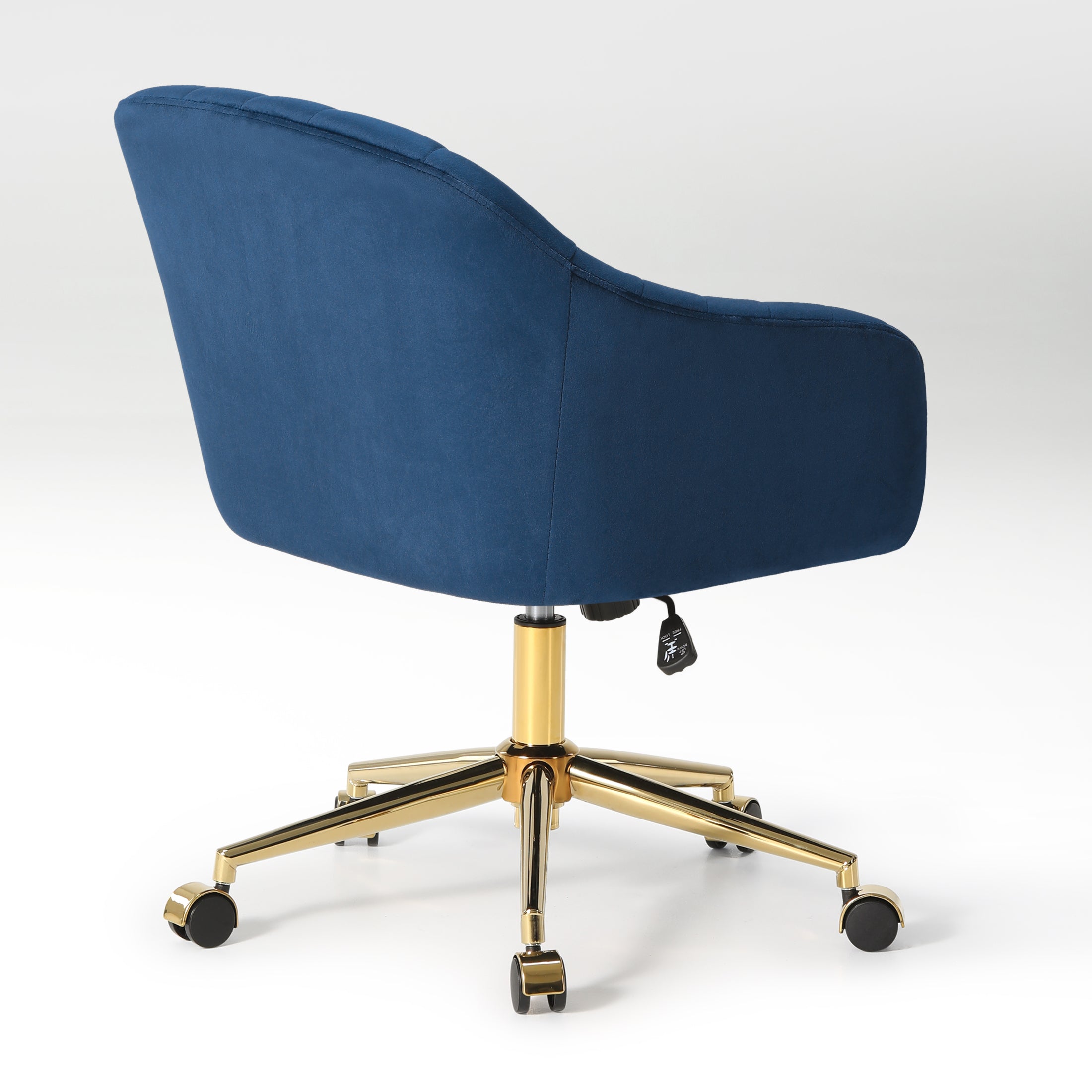 Alaia Upholstered Velvet Swivel Vanity Desk Chair With Wheels