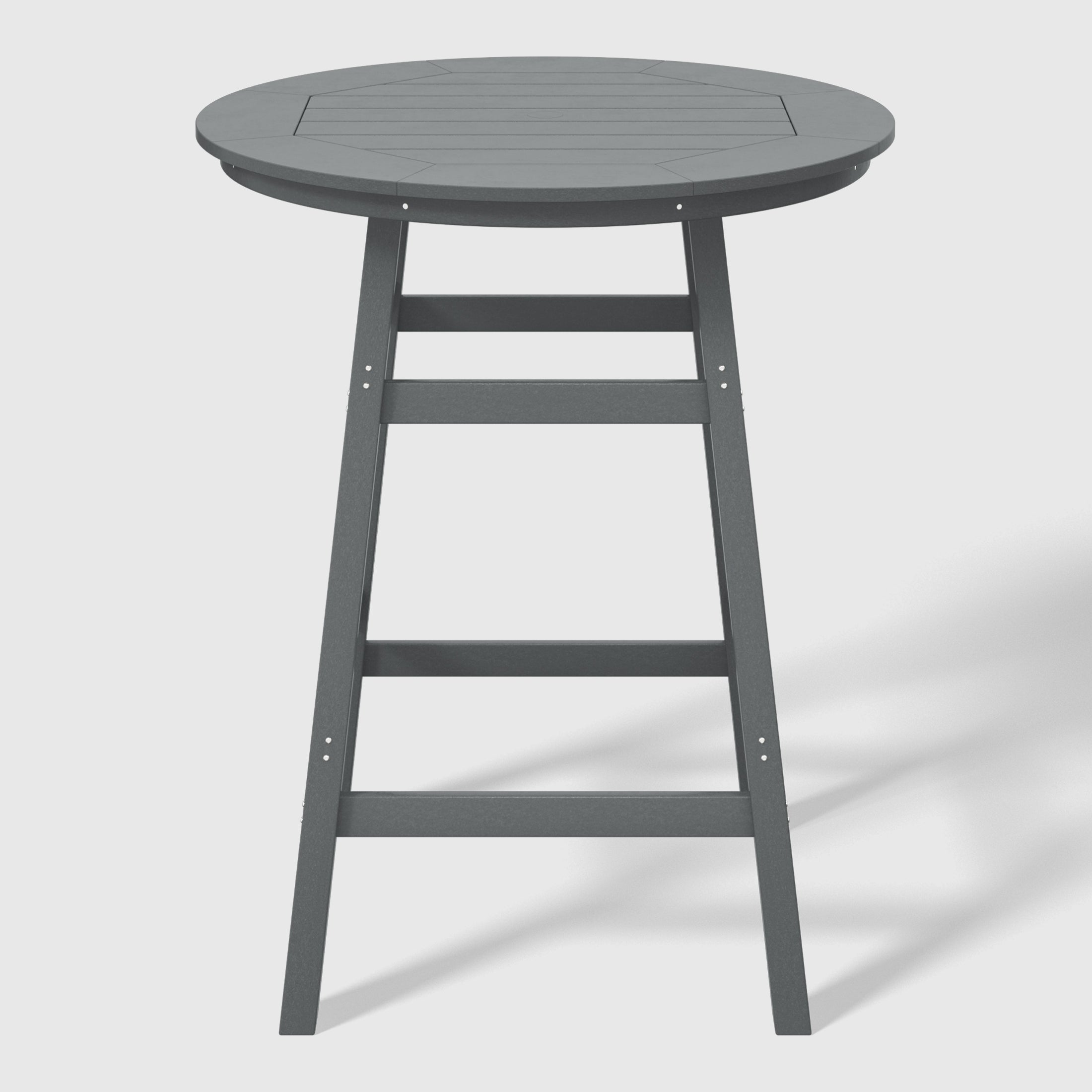 Paradise 5-Piece HDPE Outdoor Patio Dining Bar Bistro Table Set with Bar Stools