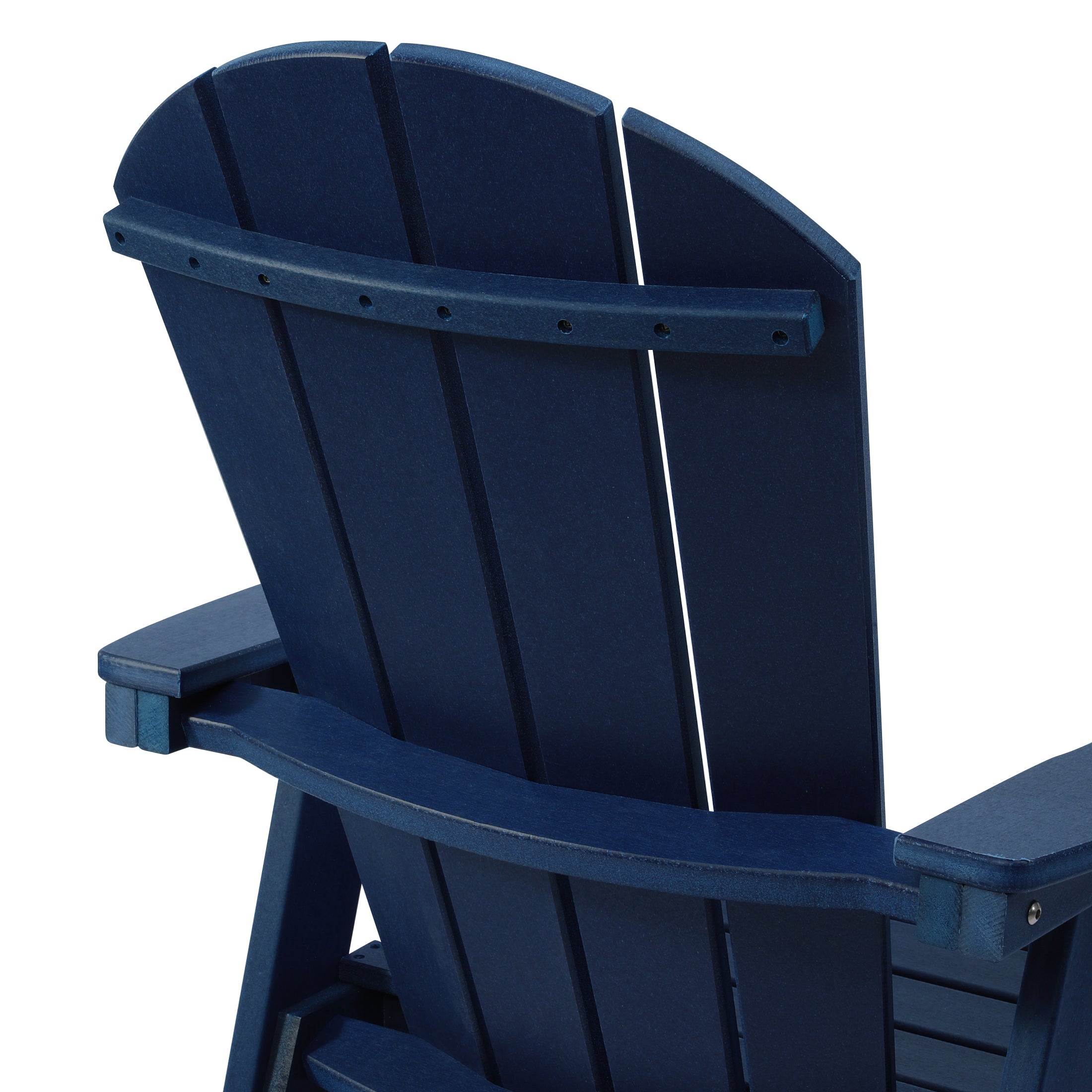 Paradise Outdoor HDPE Swivel Adirondack Patio Dining Chair With Cup Holder